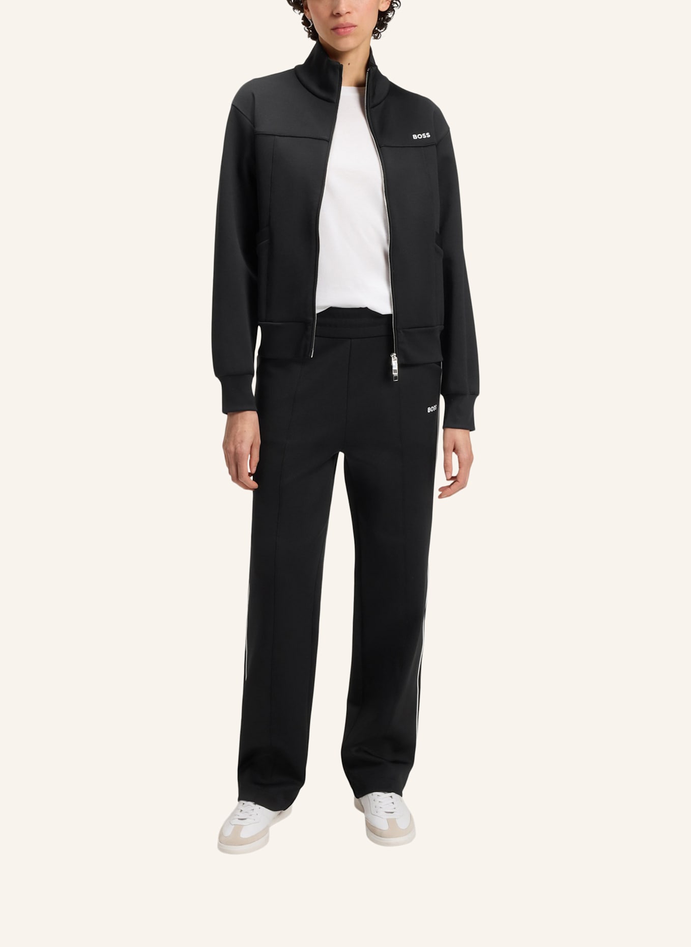 BOSS Casual Hose ERINA Straight Fit: SCHWARZ