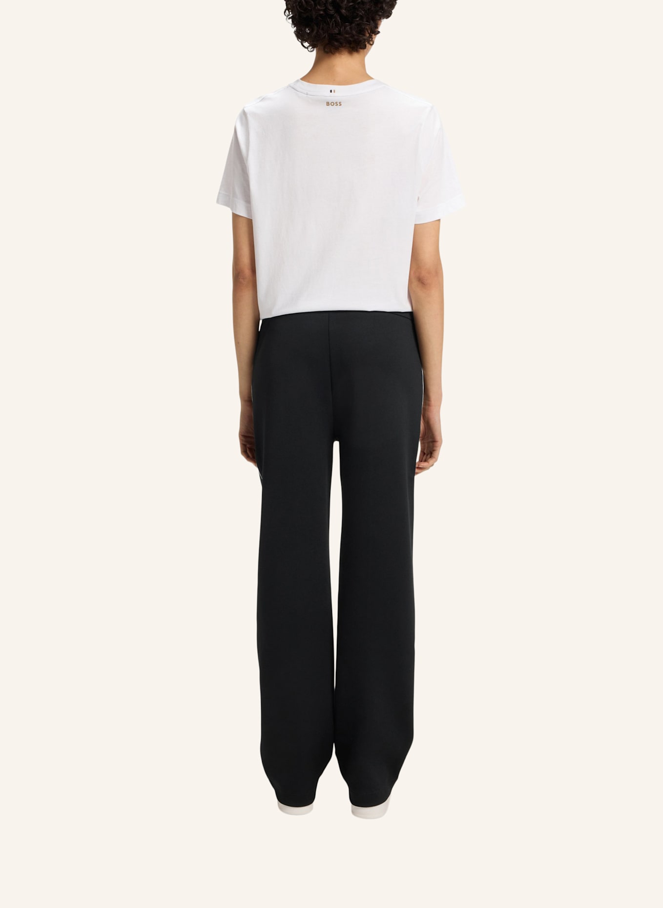 BOSS Casual Hose ERINA Straight Fit: SCHWARZ