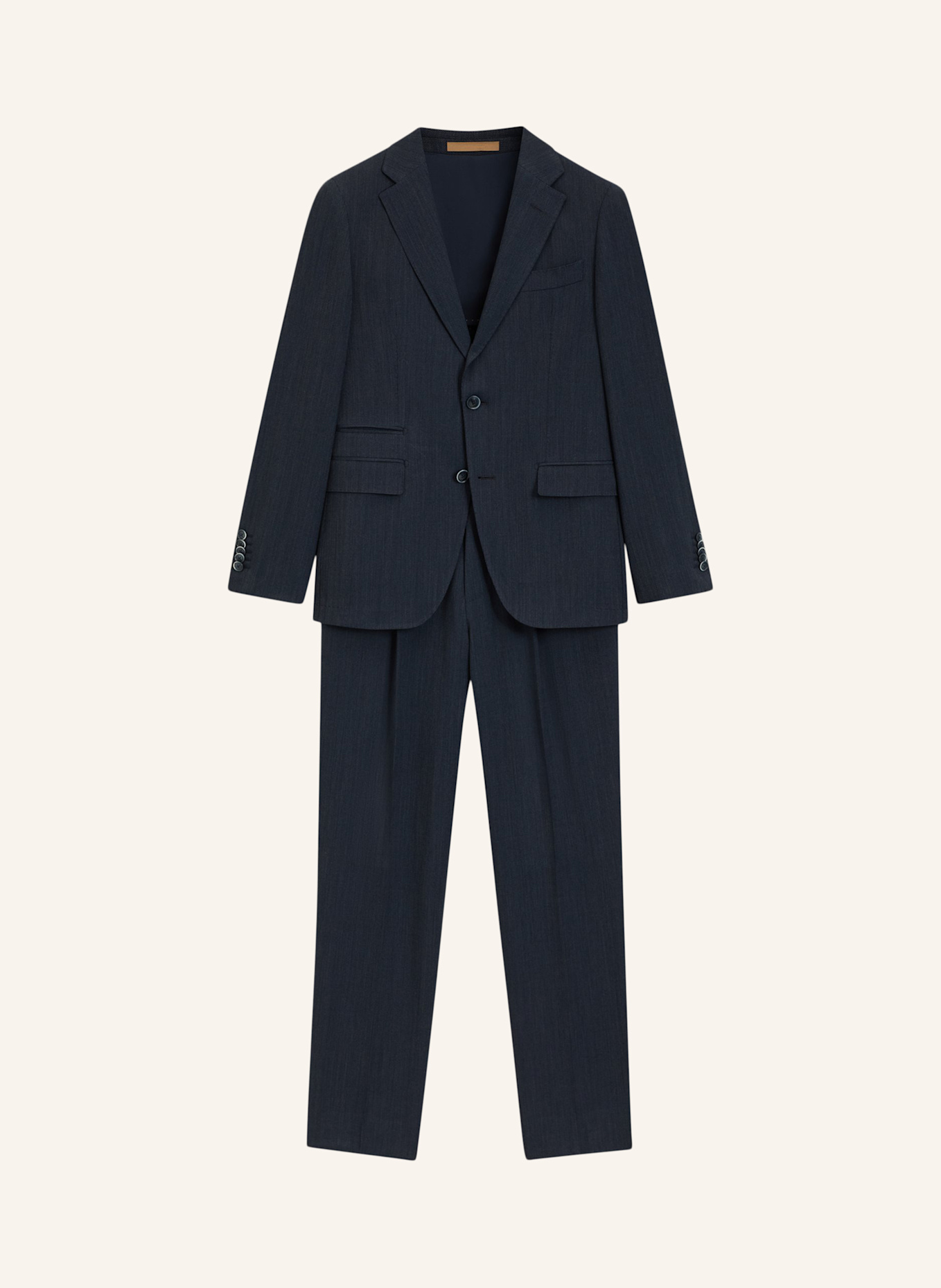 BOSS Business Anzug L-HESTON2PCSLP-FP253 Slim Fit: DUNKELBLAU