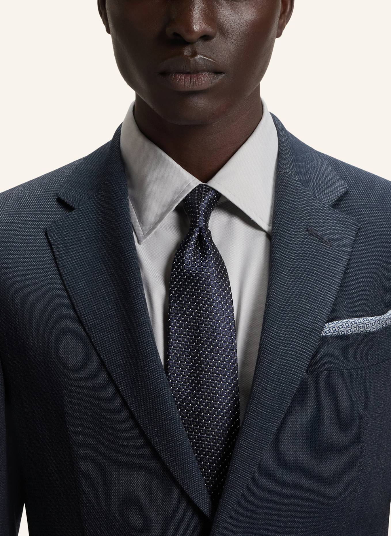 BOSS Business Anzug L-HESTON2PCSLP-FP253 Slim Fit: DUNKELBLAU