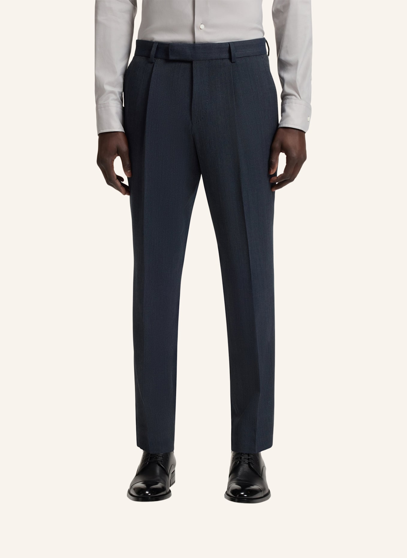 BOSS Business Anzug L-HESTON2PCSLP-FP253 Slim Fit: DUNKELBLAU