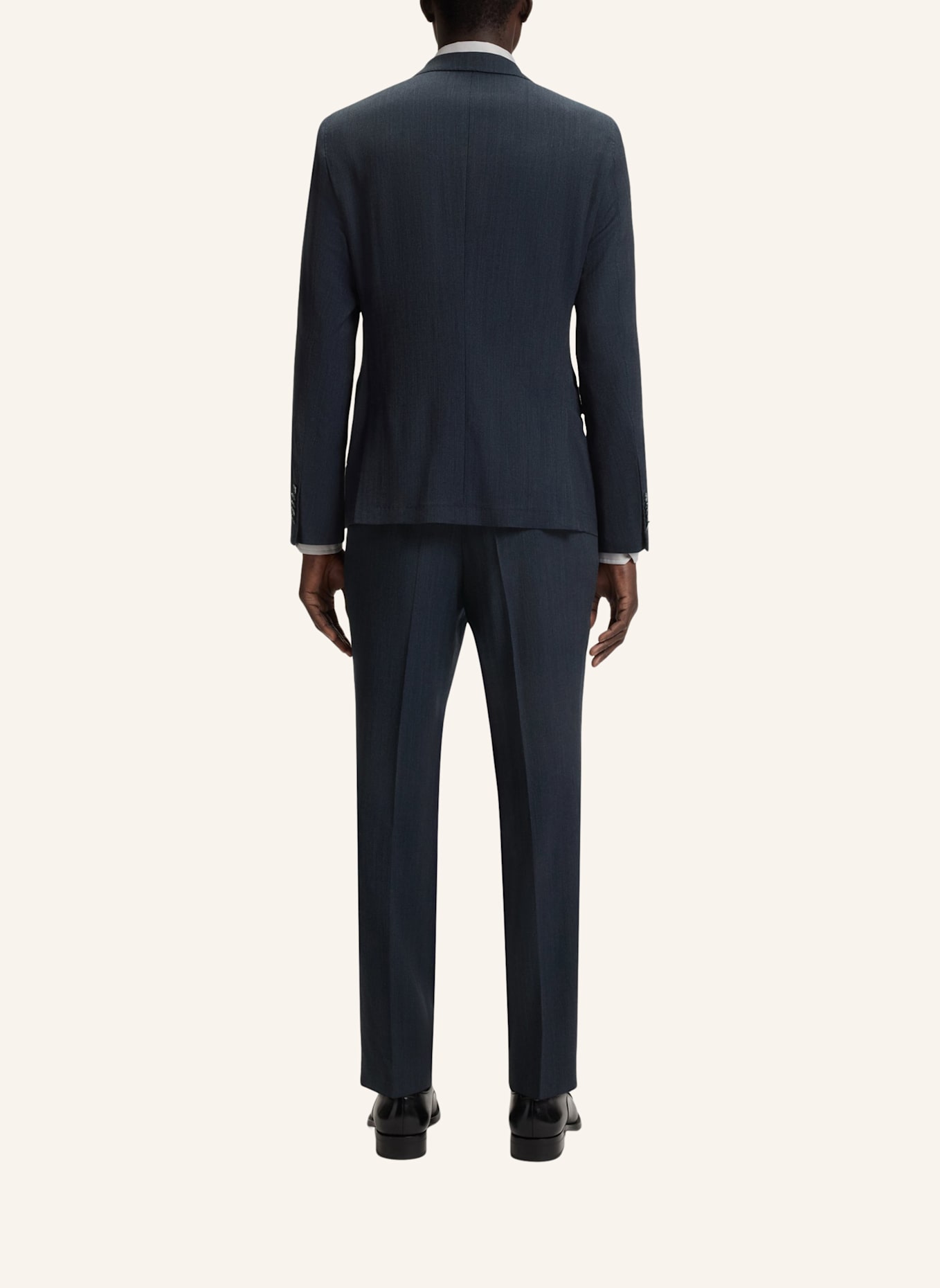 BOSS Business Anzug L-HESTON2PCSLP-FP253 Slim Fit: DUNKELBLAU
