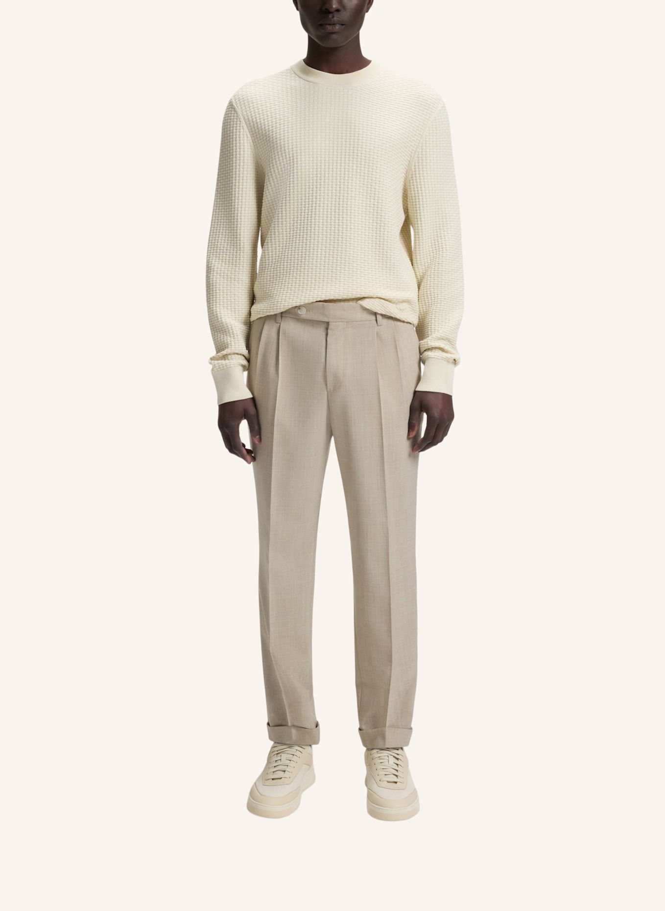 BOSS Pullover H-IMBERTO Regular Fit: WEISS