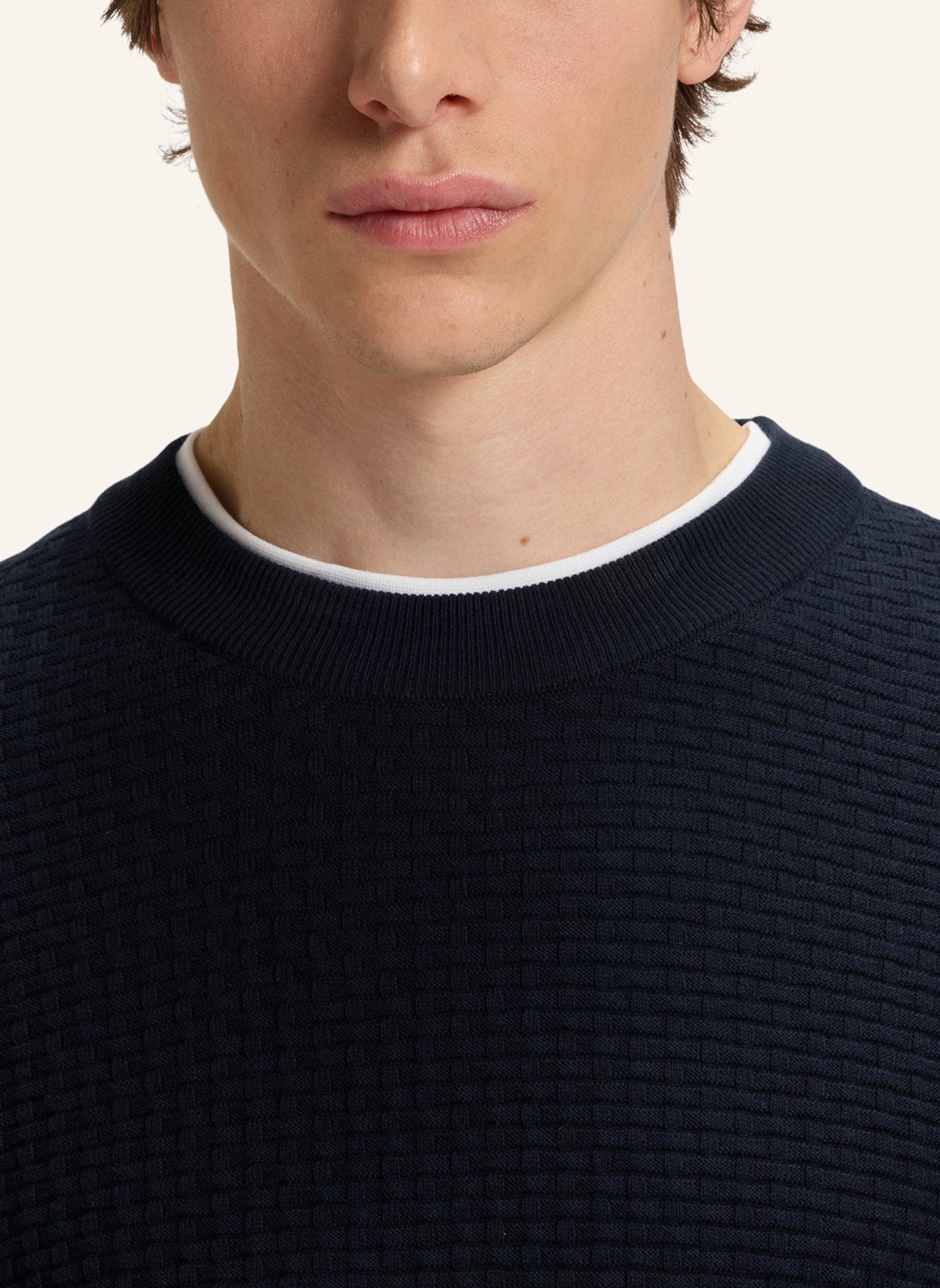BOSS Pullover H-IMBERTO Regular Fit: DUNKELBLAU