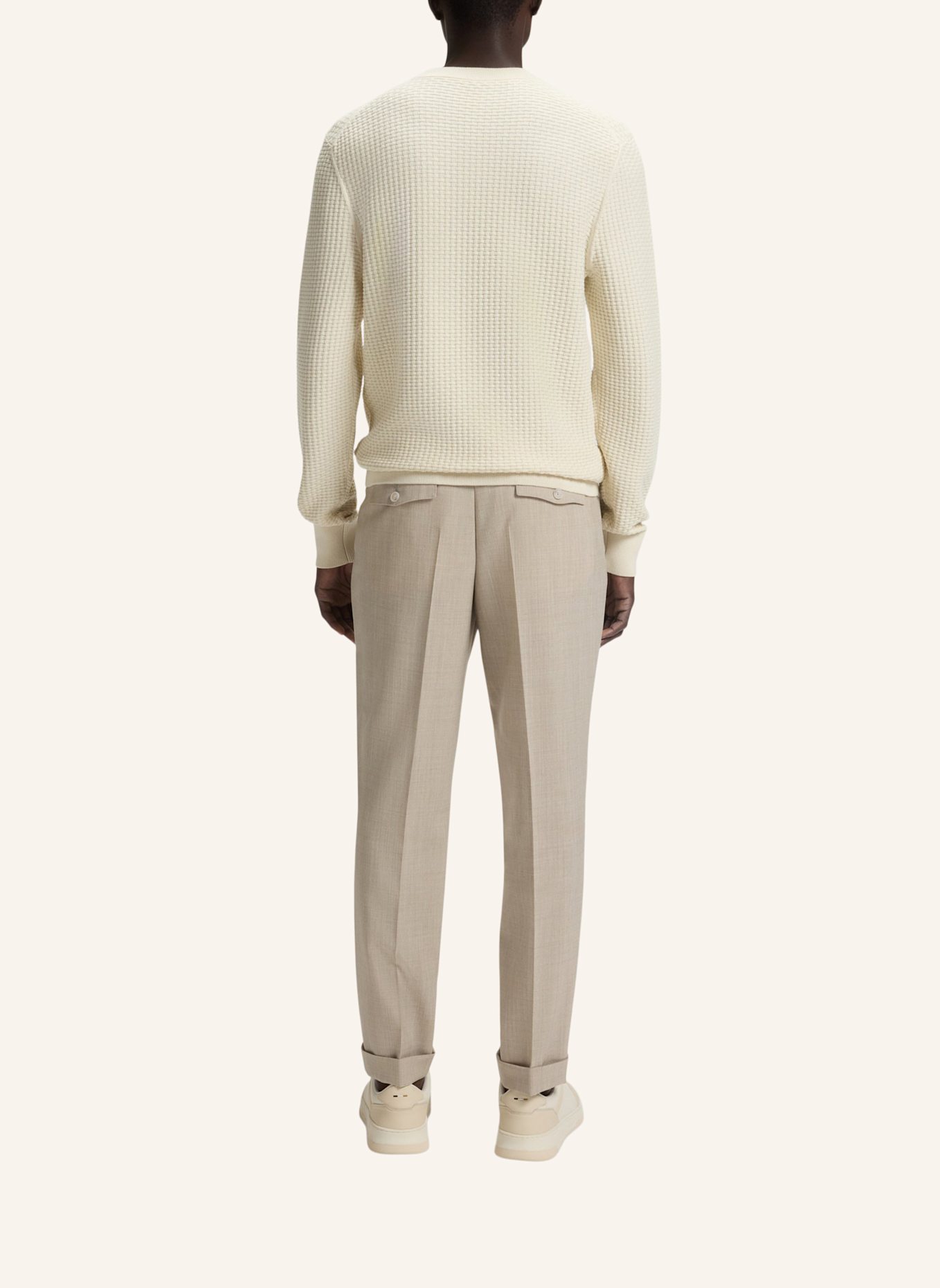 BOSS Pullover H-IMBERTO Regular Fit: WEISS