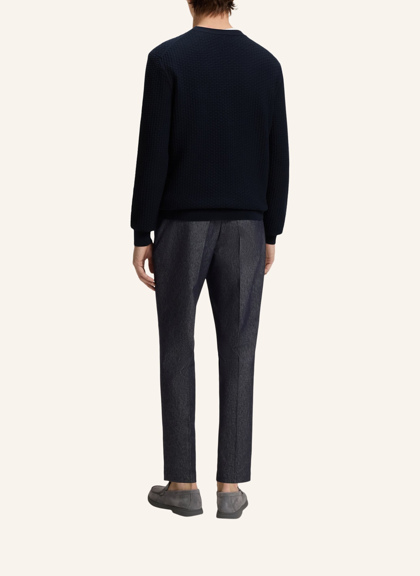 BOSS Pullover H-IMBERTO Regular Fit: DUNKELBLAU
