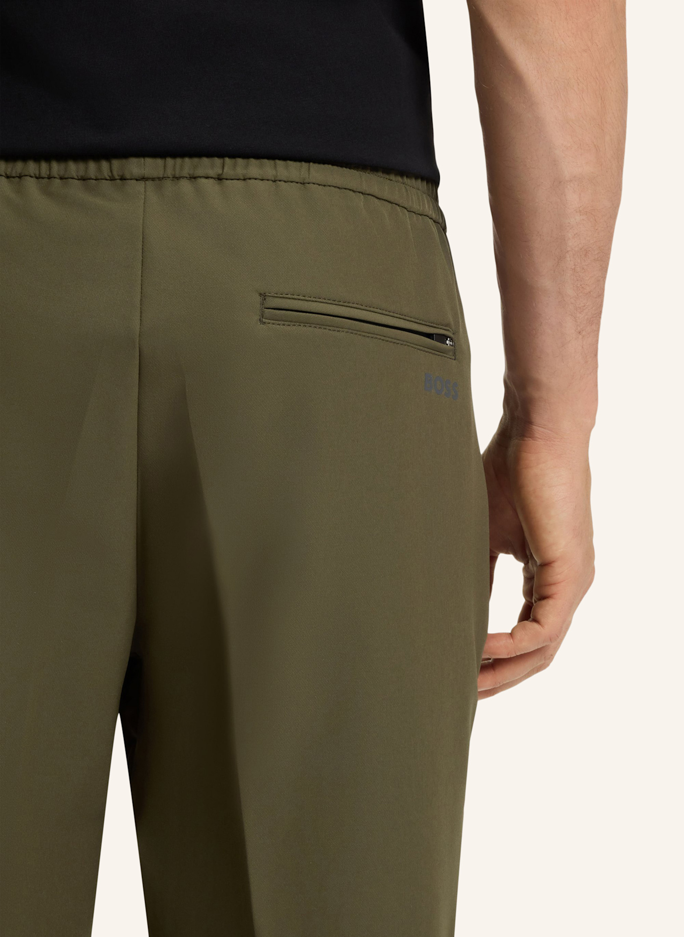 BOSS Chino FLEX Tapered Fit: DUNKELGRÜN