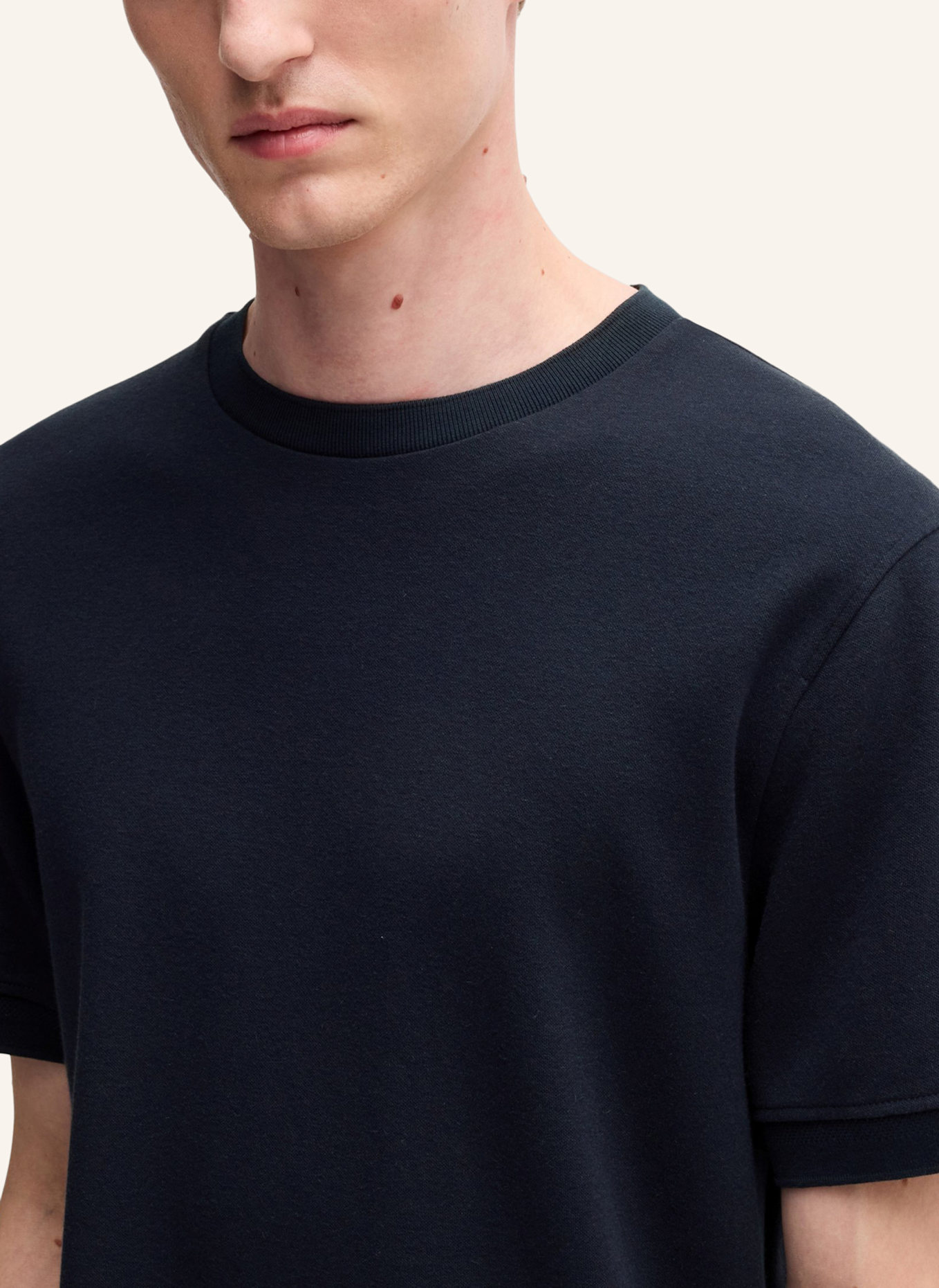 BOSS T-Shirt L-TESAR 101 Regular Fit: DUNKELBLAU