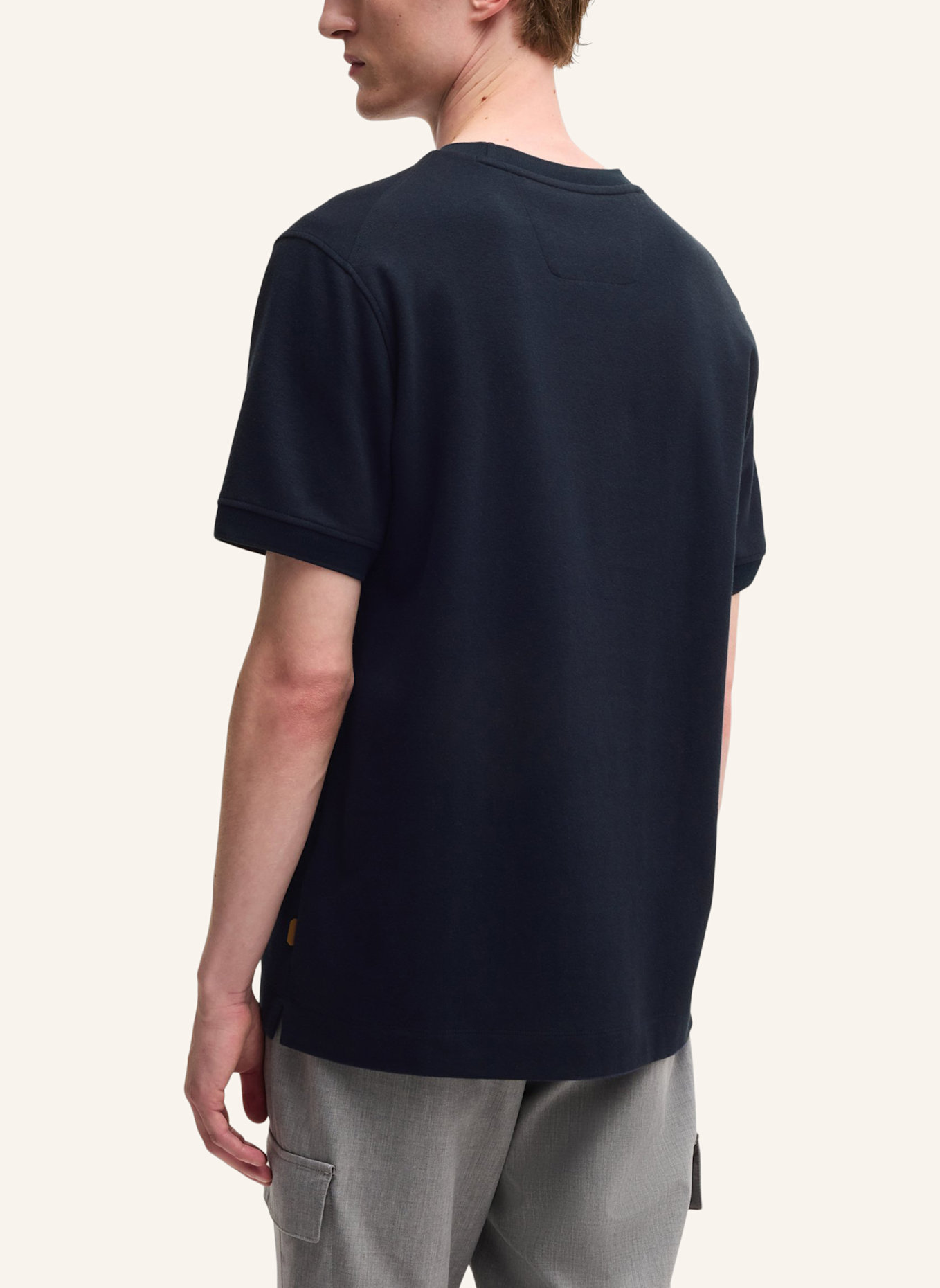 BOSS T-Shirt L-TESAR 101 Regular Fit: DUNKELBLAU