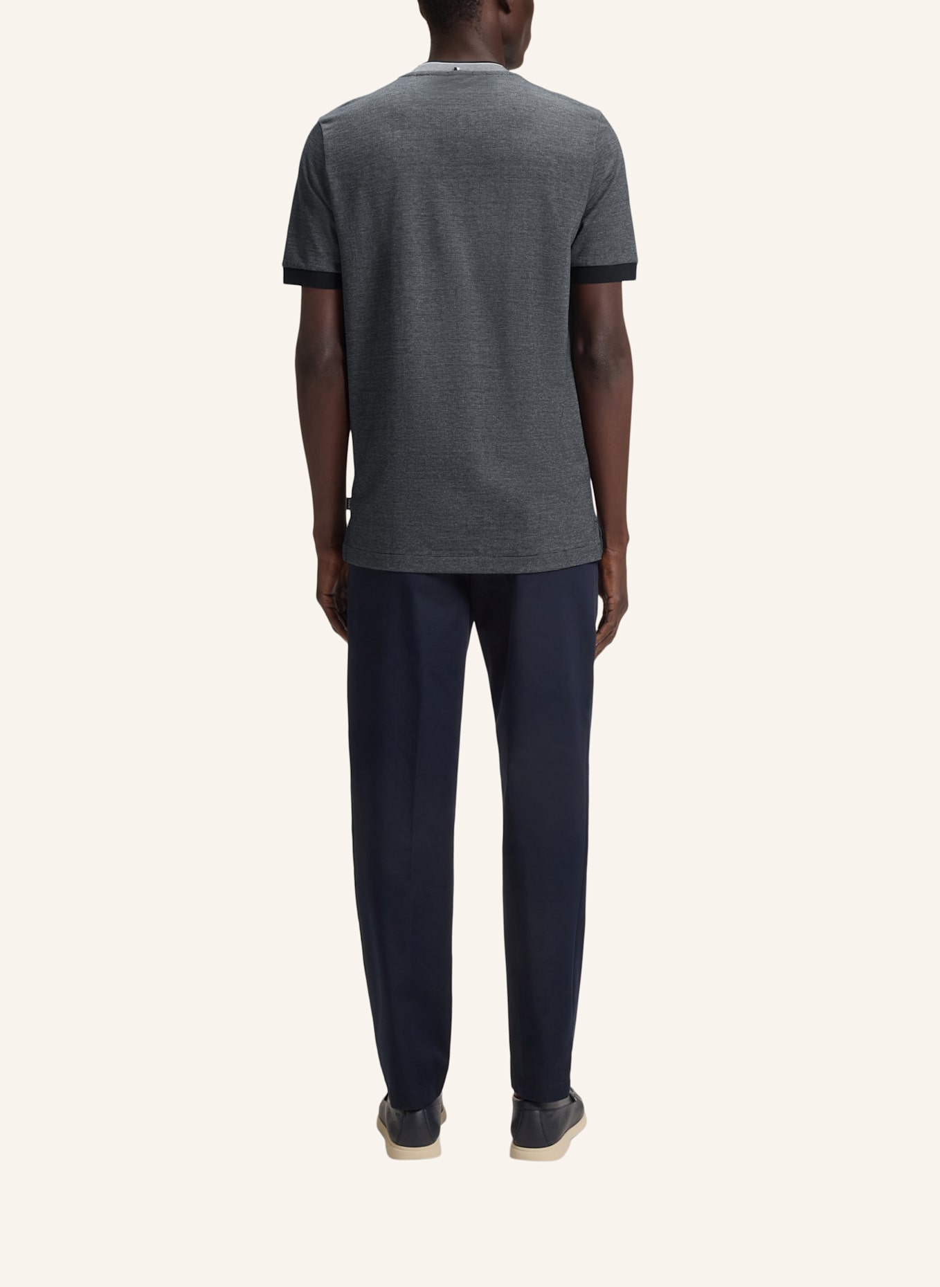BOSS T-Shirt H-TESSLER 145 Slim Fit: DUNKELBLAU