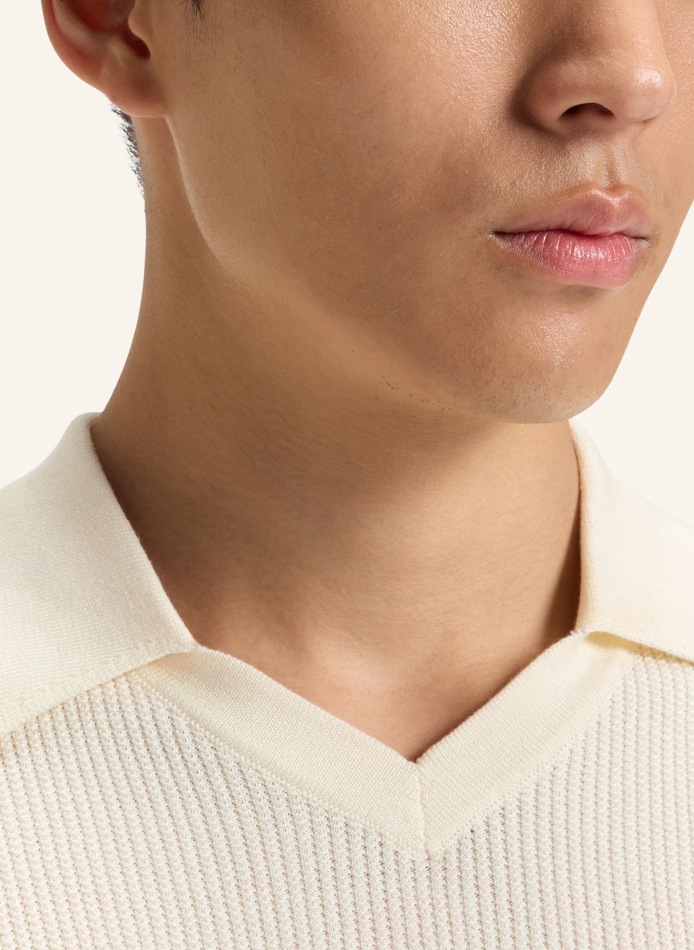 BOSS Pullover L-IRO Regular Fit: WEISS