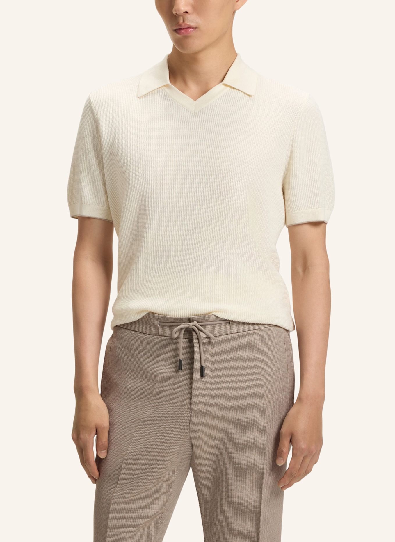BOSS Pullover L-IRO Regular Fit: WEISS