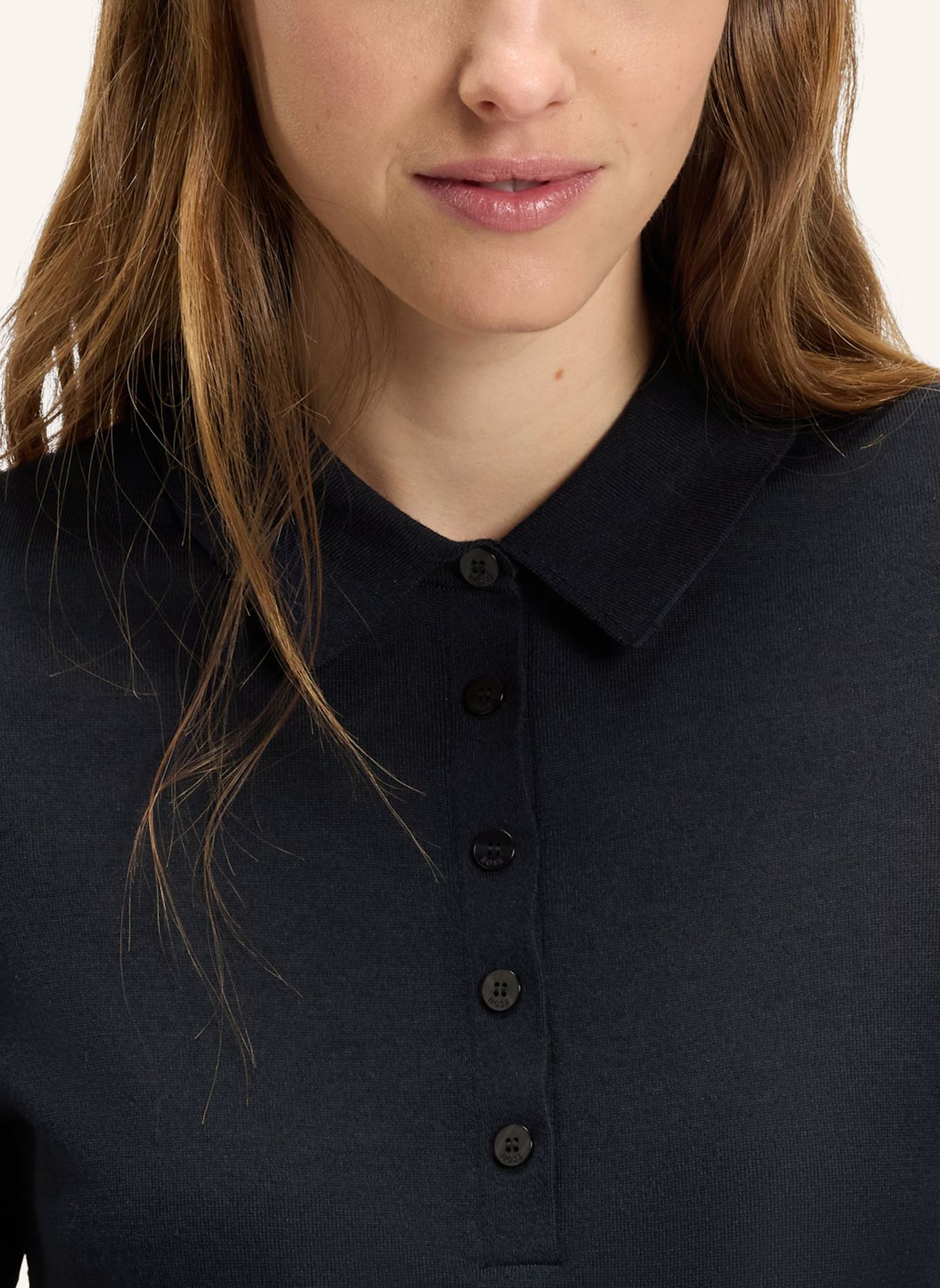 BOSS Pullover FIDENKA Regular Fit: DUNKELBLAU