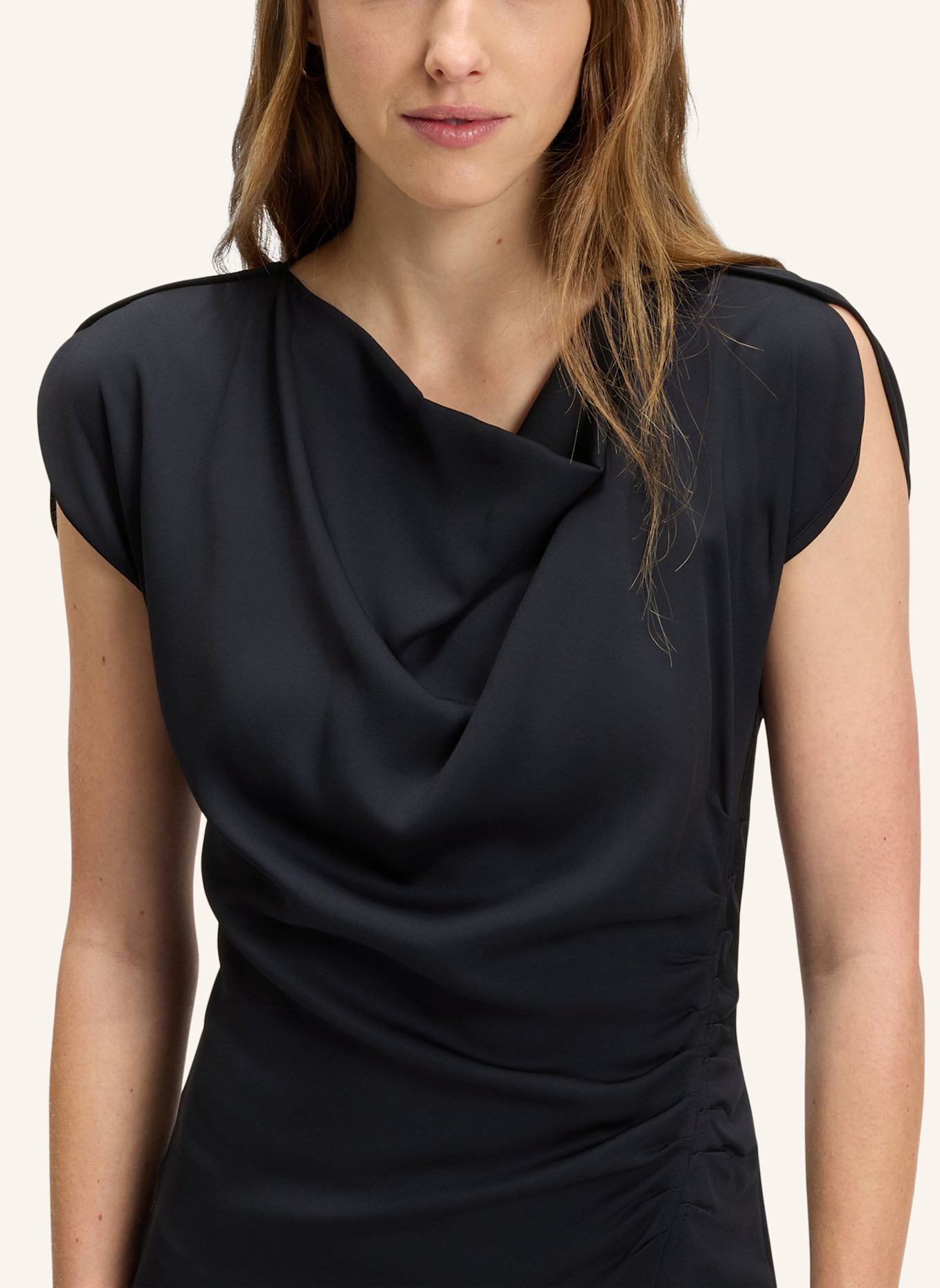 BOSS Business Kleid DEVANIA Slim Fit: DUNKELBLAU