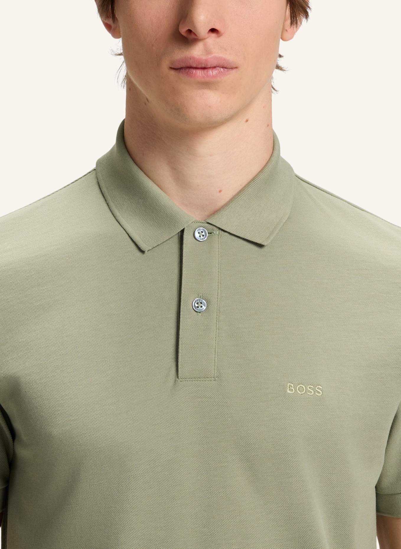BOSS Poloshirt PALLAS Regular Fit: HELLGRÜN