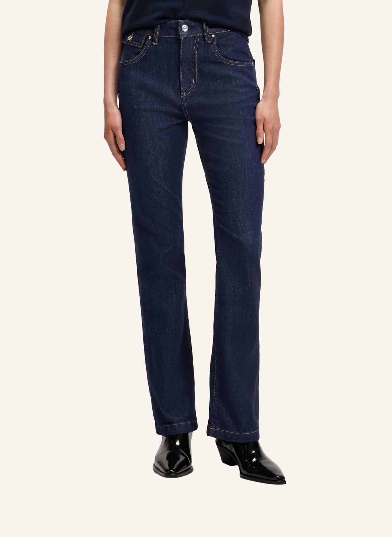 BOSS Jeans LYRIS-BOOTCUT Wide Leg Fit: DUNKELBLAU