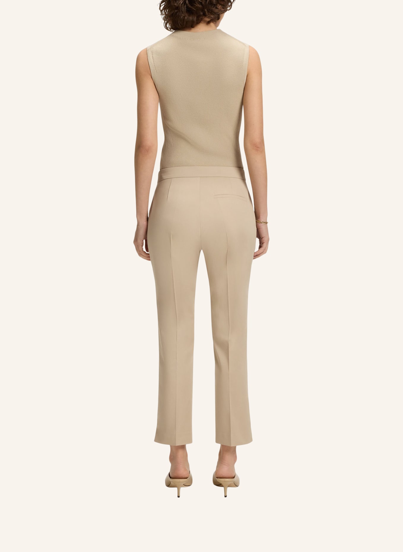 BOSS Business Hose TAPRIA-CROP1 Slim Fit: BEIGE