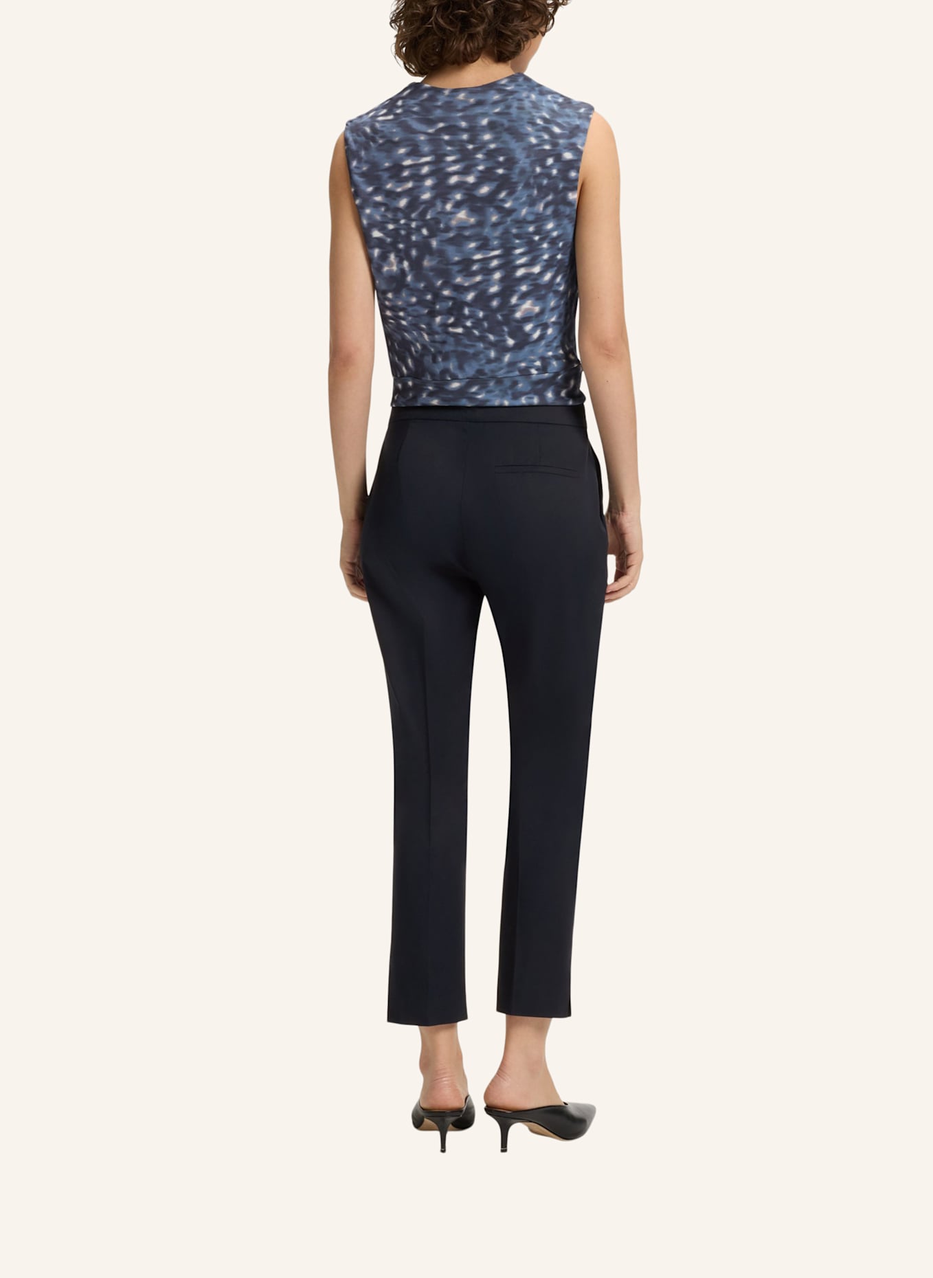 BOSS Business Hose TAPRIA-CROP1 Slim Fit: DUNKELBLAU