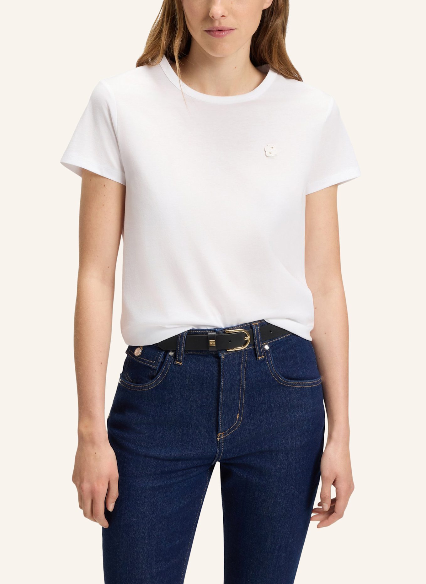BOSS T-Shirt EVENTSA8 Slim Fit: WEISS