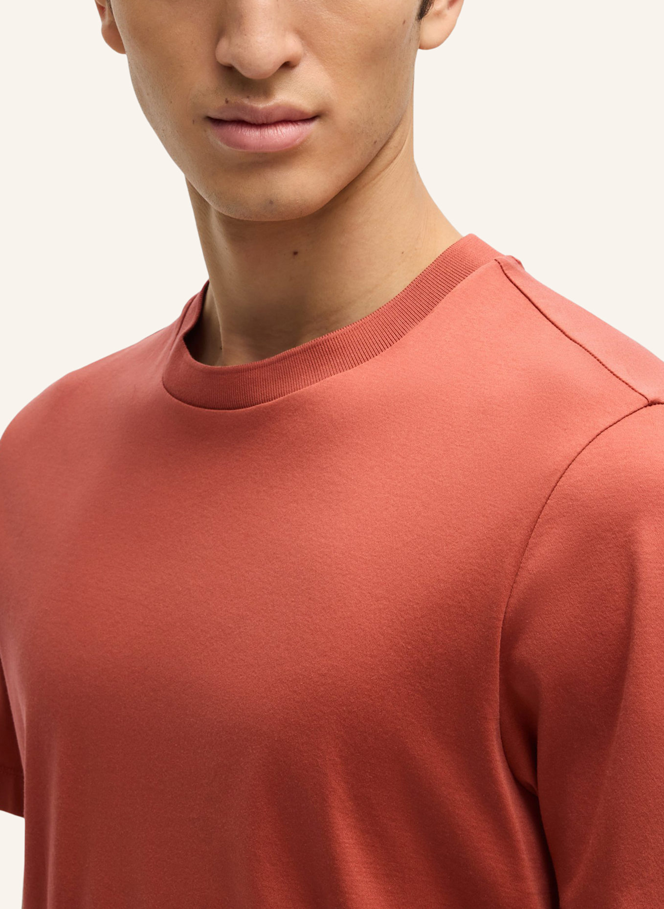 BOSS T-Shirt L-TESAR 14 Regular Fit: ROT