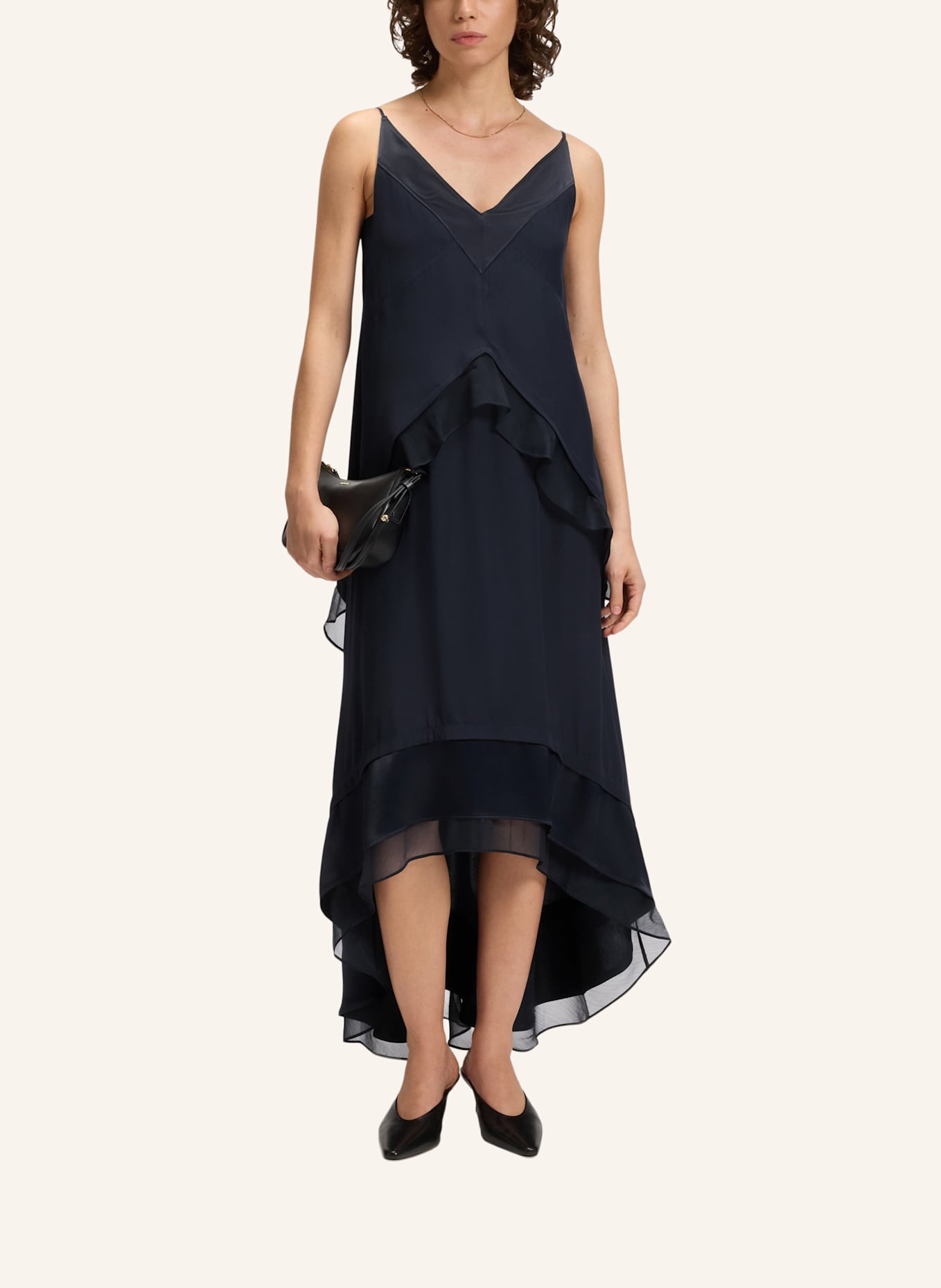 BOSS Business Kleid DEKALYA Relaxed Fit: DUNKELBLAU