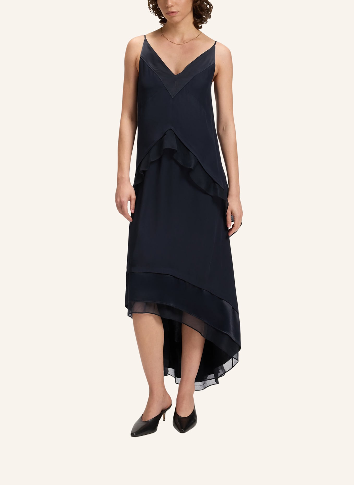 BOSS Business Kleid DEKALYA Relaxed Fit: DUNKELBLAU