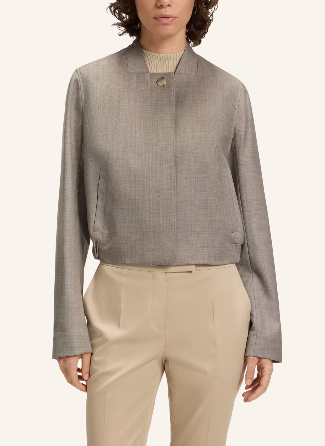 BOSS Blazer JETOSAL Regular Fit: BEIGE