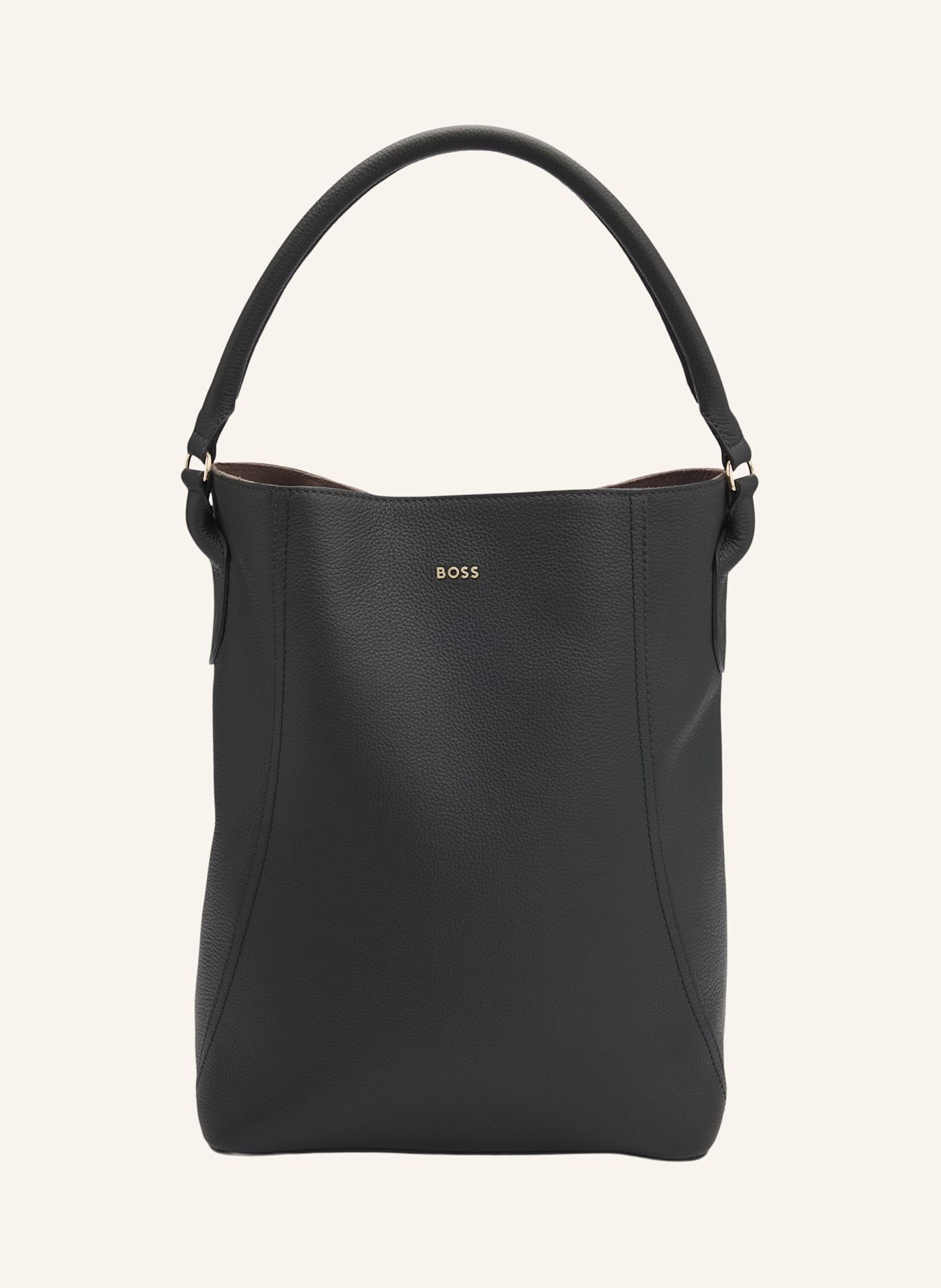 BOSS Umhängetasche LENAH BUCKET: SCHWARZ