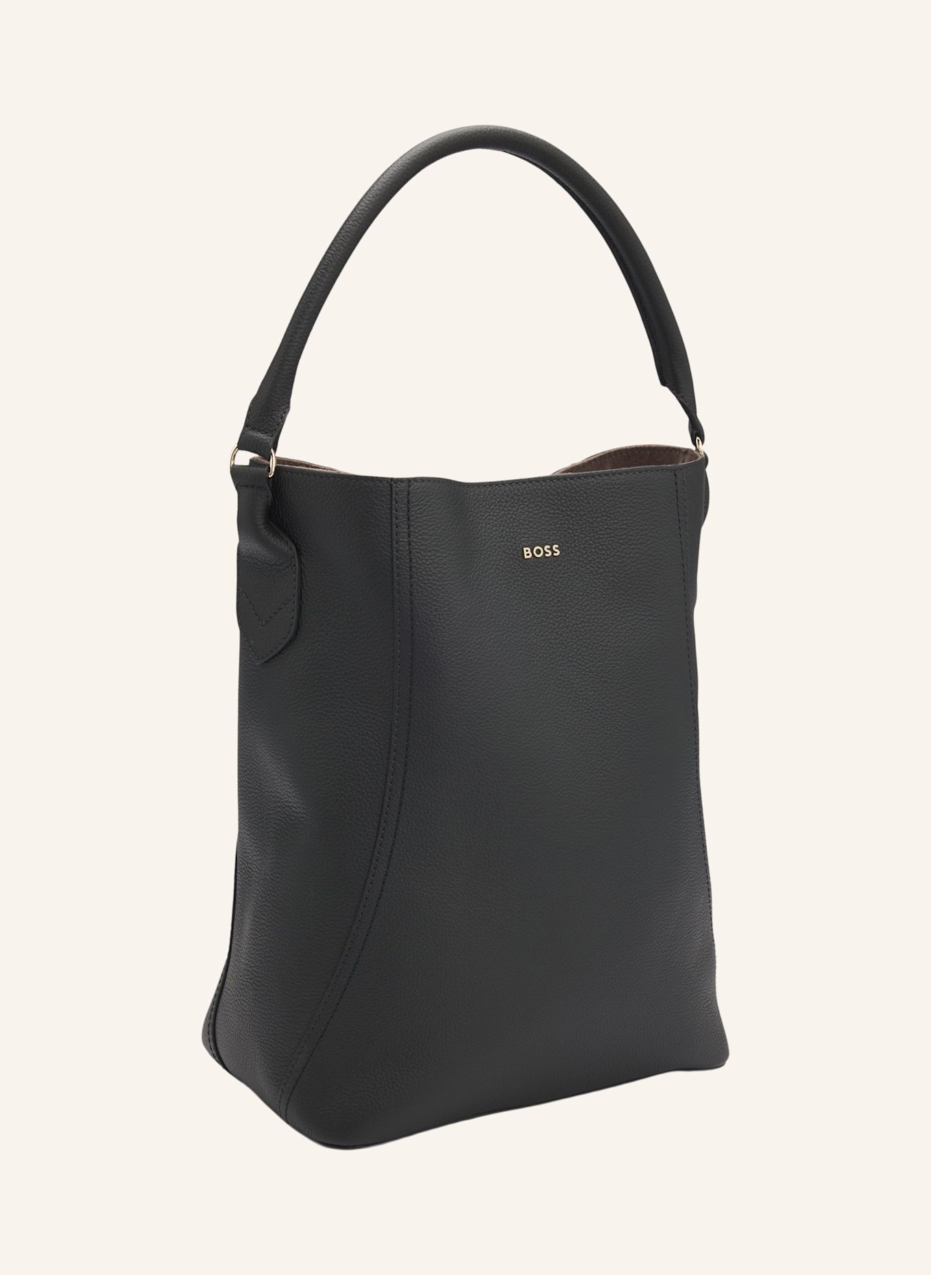 BOSS Umhängetasche LENAH BUCKET: SCHWARZ