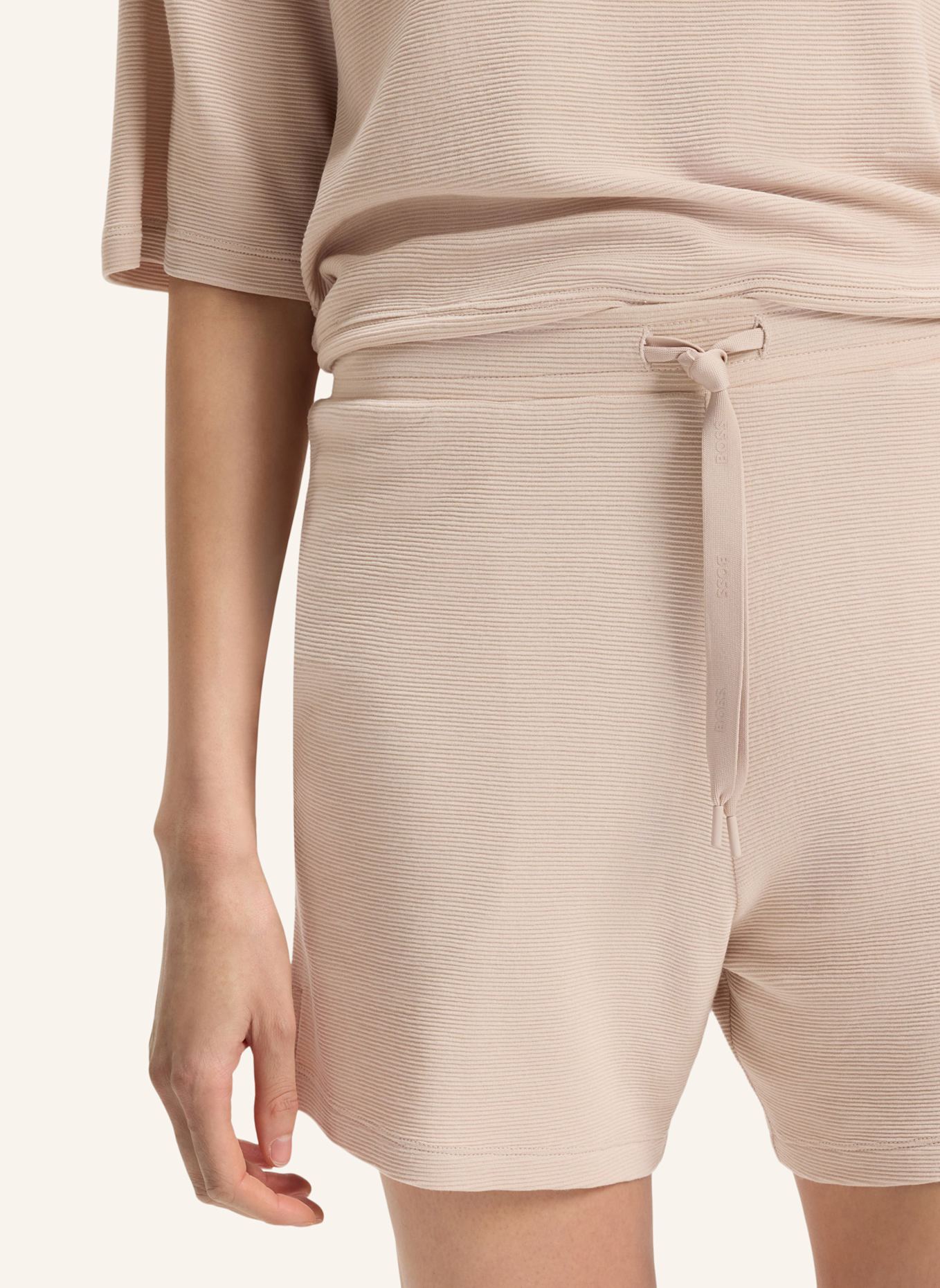 BOSS Loungewear Unterteil OTTOMAN_SHORTS: BEIGE