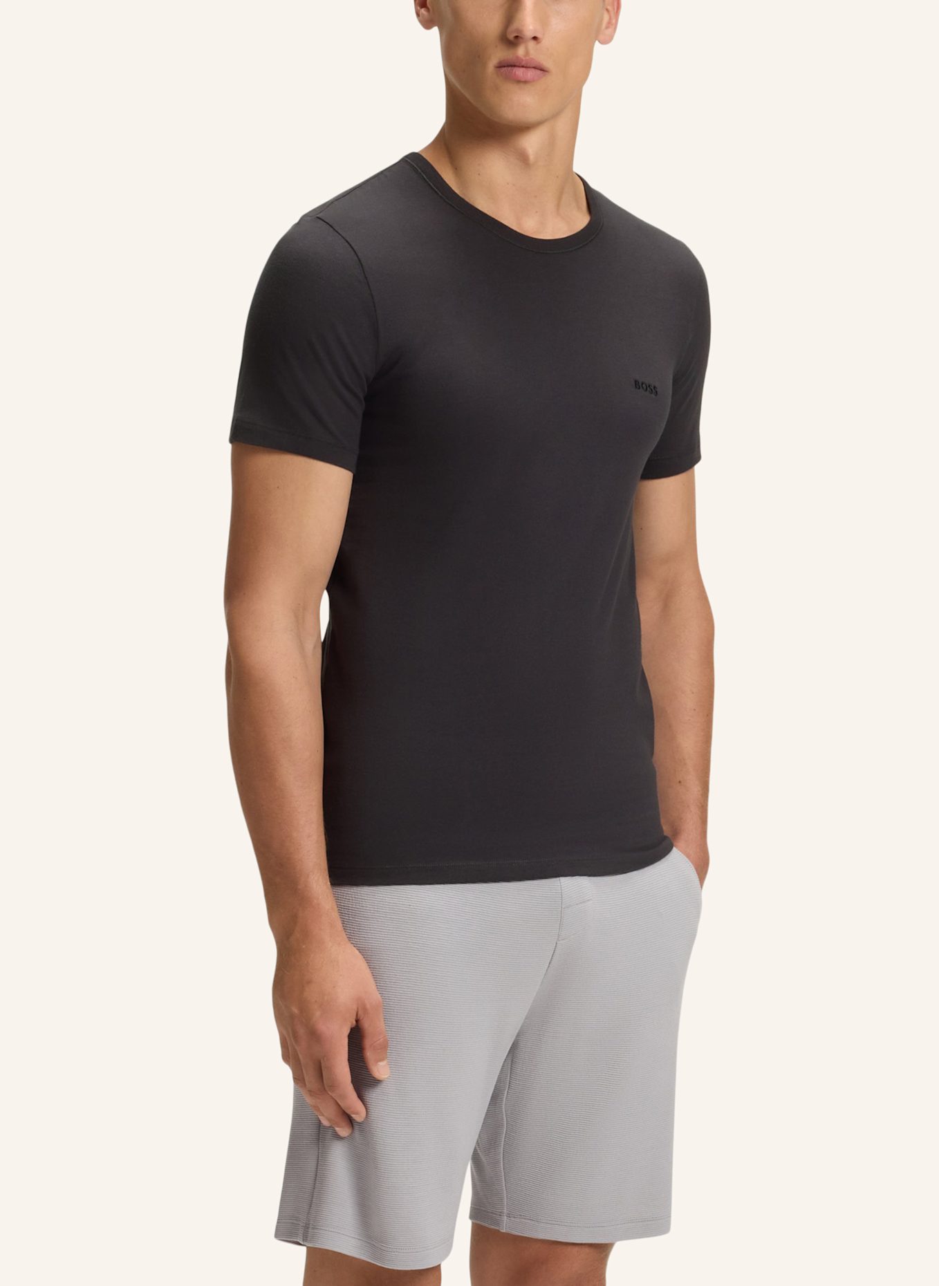 BOSS Unterwäsche Top TSHIRTRN 3P CLASSIC Regular Fit: WEISS