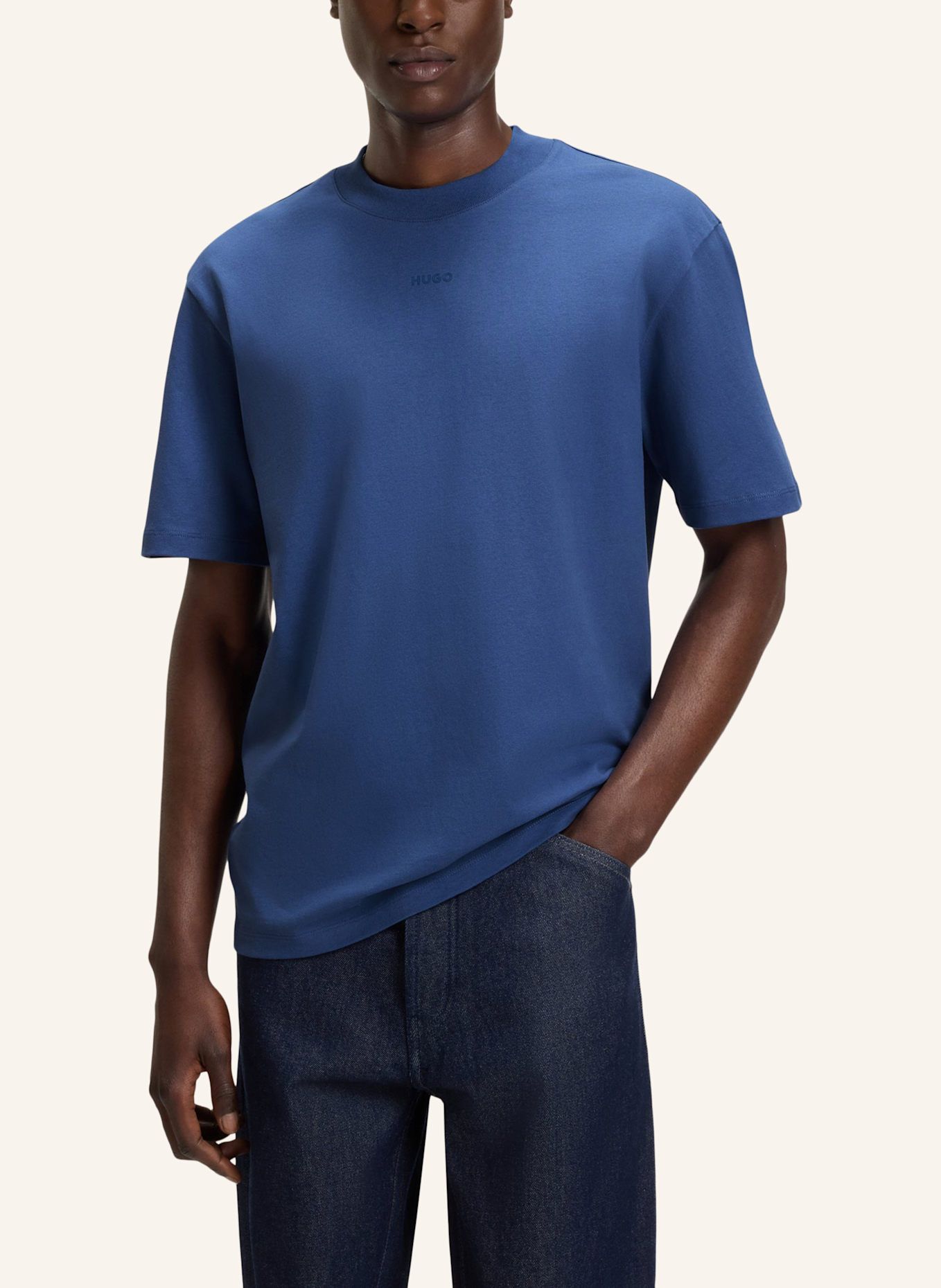 HUGO T-Shirt DAPOLINO: BLAU