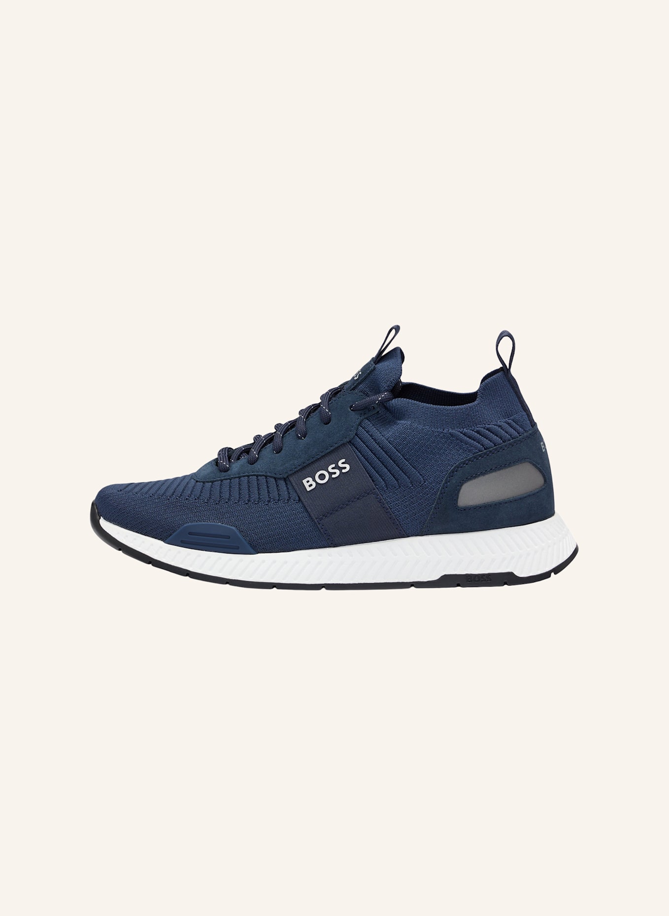 BOSS Sneaker TITANIUM_RUNN_KNST_N: DUNKELBLAU