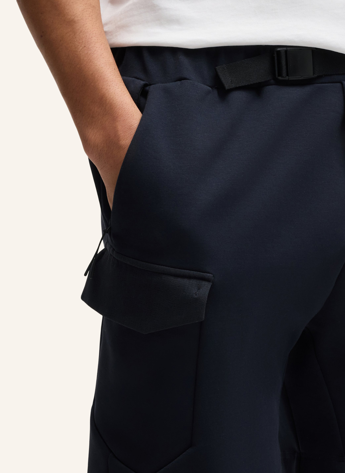 BOSS Casual Hose HARIQ SHORT GLAMPING Regular Fit: DUNKELBLAU