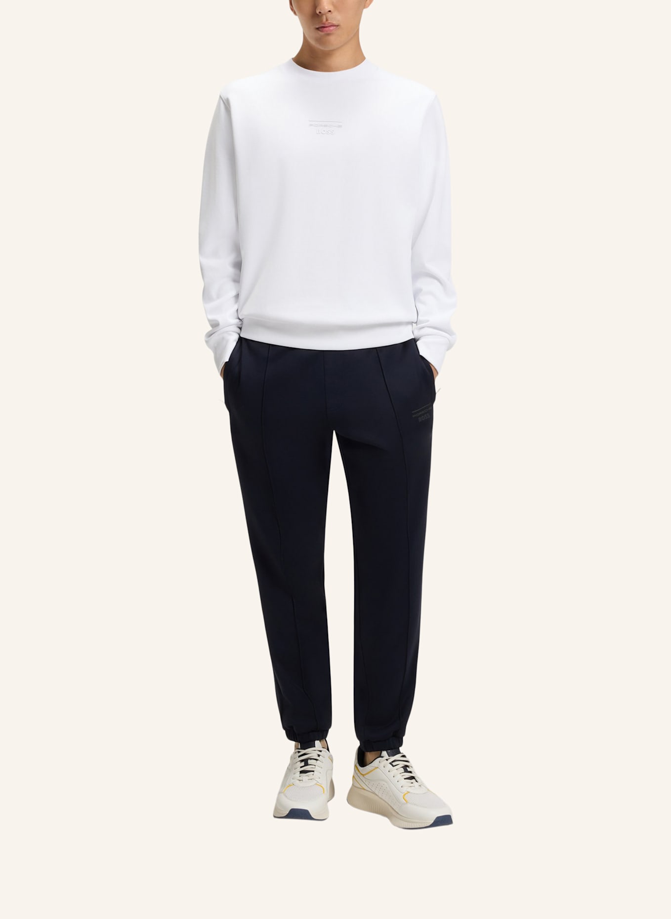 BOSS Sweatshirt C-SOLERI 71_PS Relaxed Fit: WEISS
