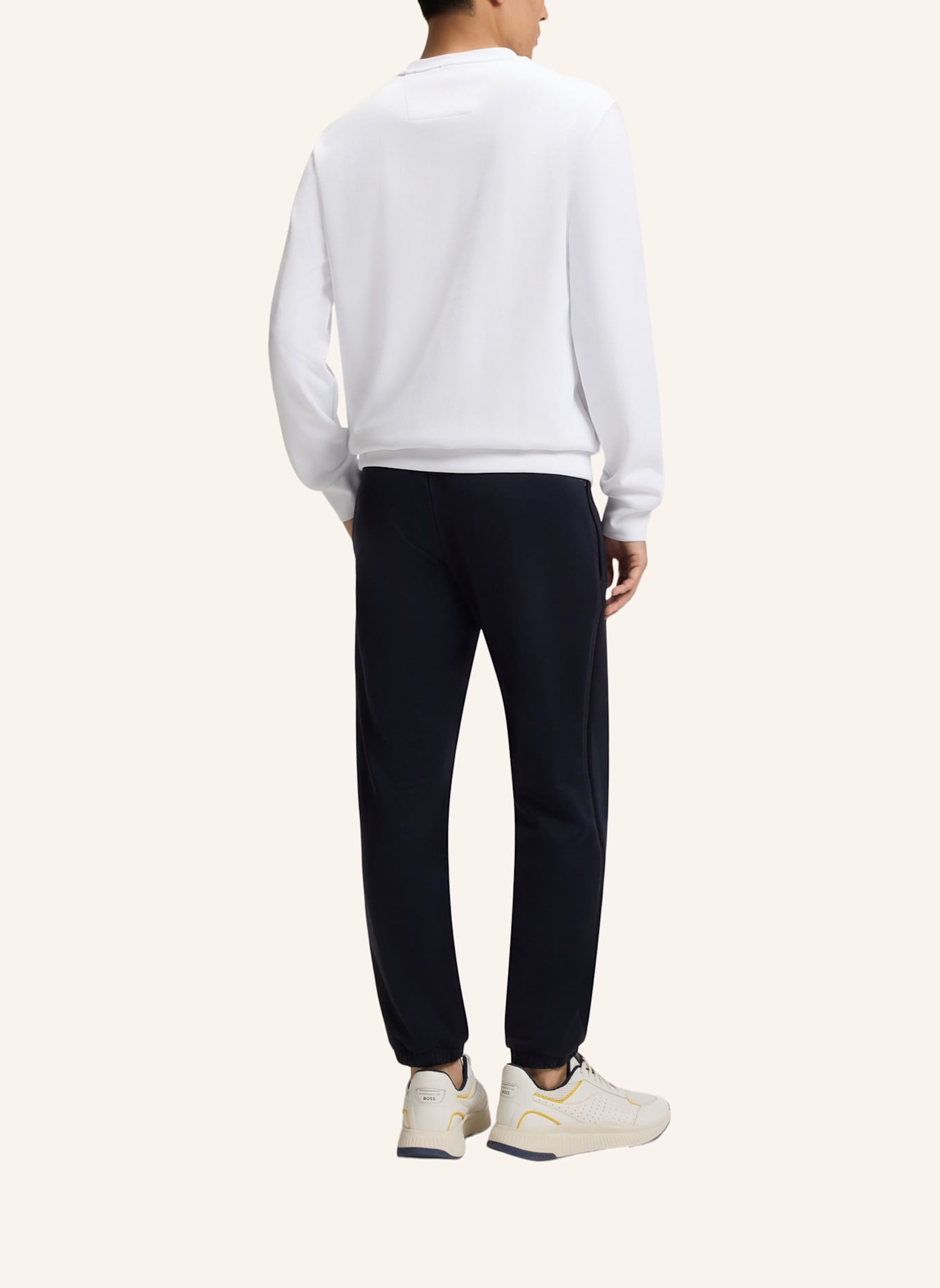 BOSS Sweatshirt C-SOLERI 71_PS Relaxed Fit: WEISS