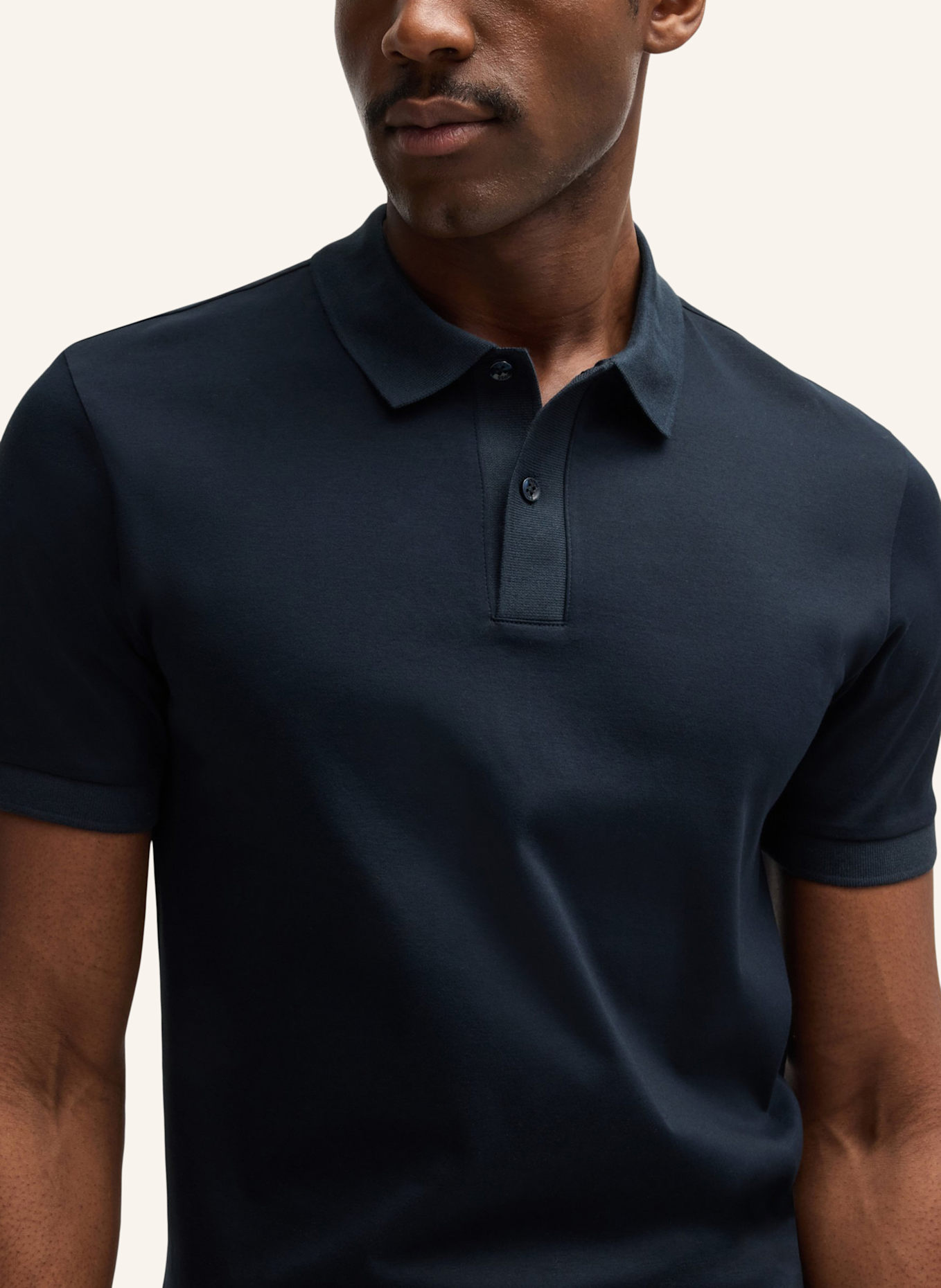 BOSS Poloshirt H-PHILLIPSON 199 Slim Fit: DUNKELBLAU