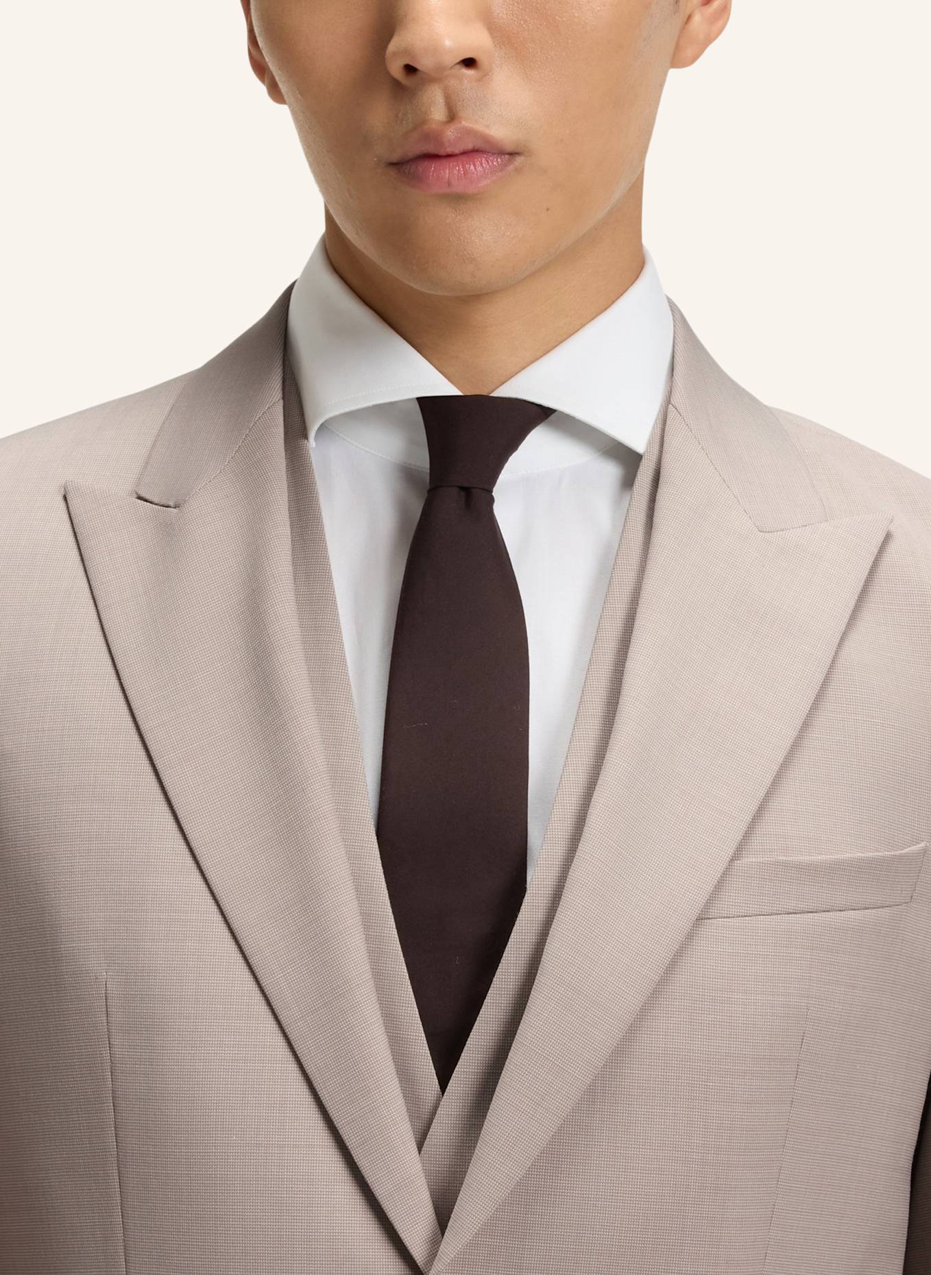 BOSS Business Anzug H-HOUSTON-3PCS-PK252 Slim Fit: BEIGE