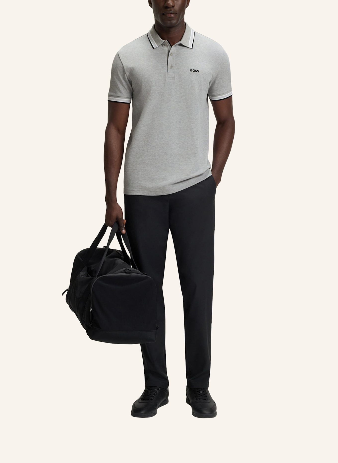 BOSS Poloshirt PADDY Regular Fit: SILBER