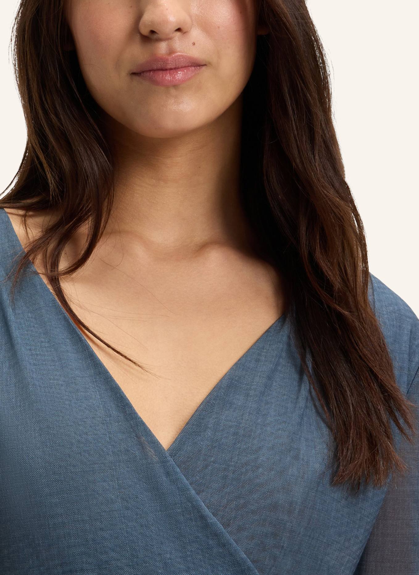 BOSS Casual Top EDRIBA Slim Fit: HELLBLAU