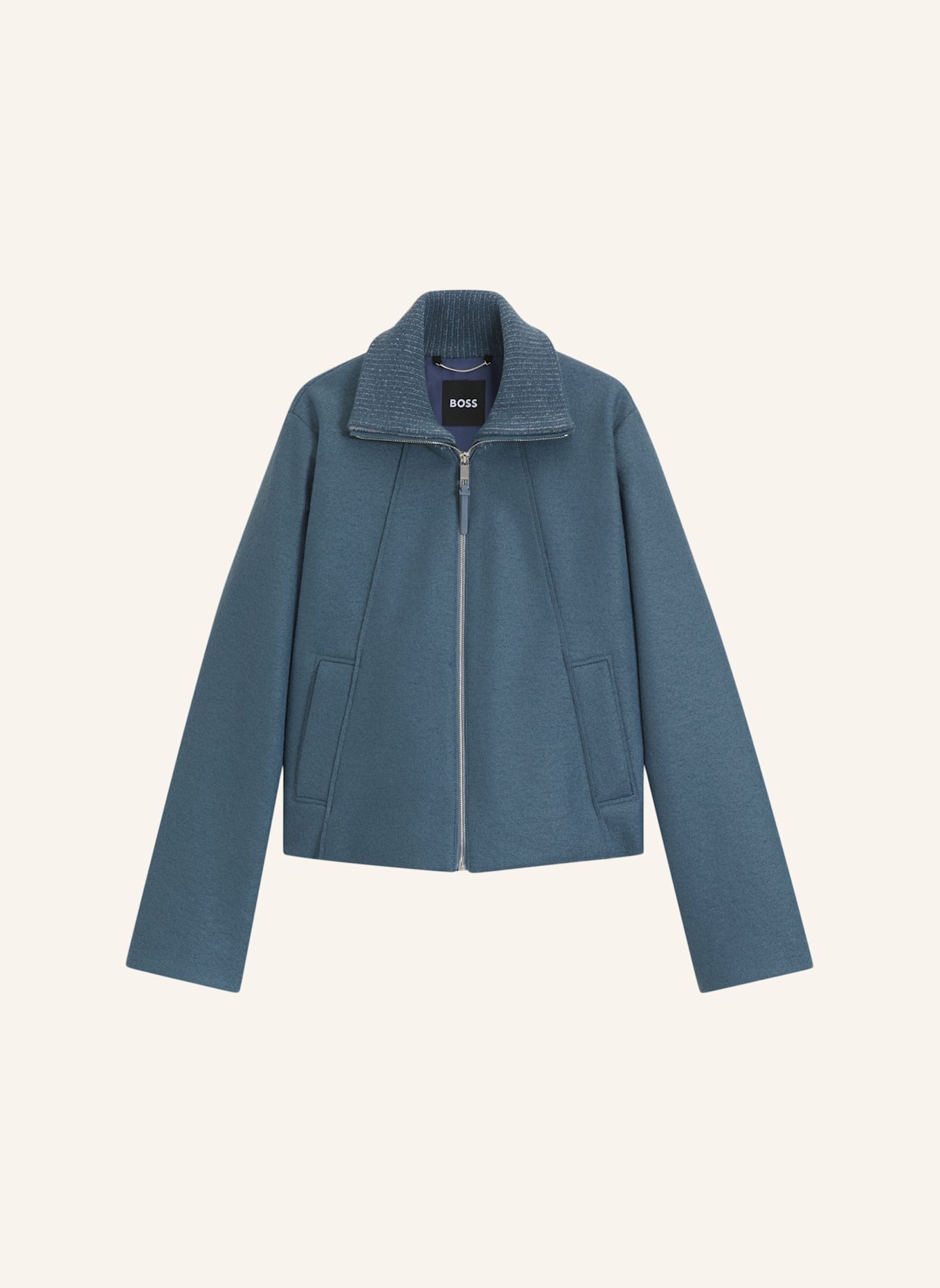 BOSS Klassischer Mantel CUNDALINI Regular Fit: BLAU