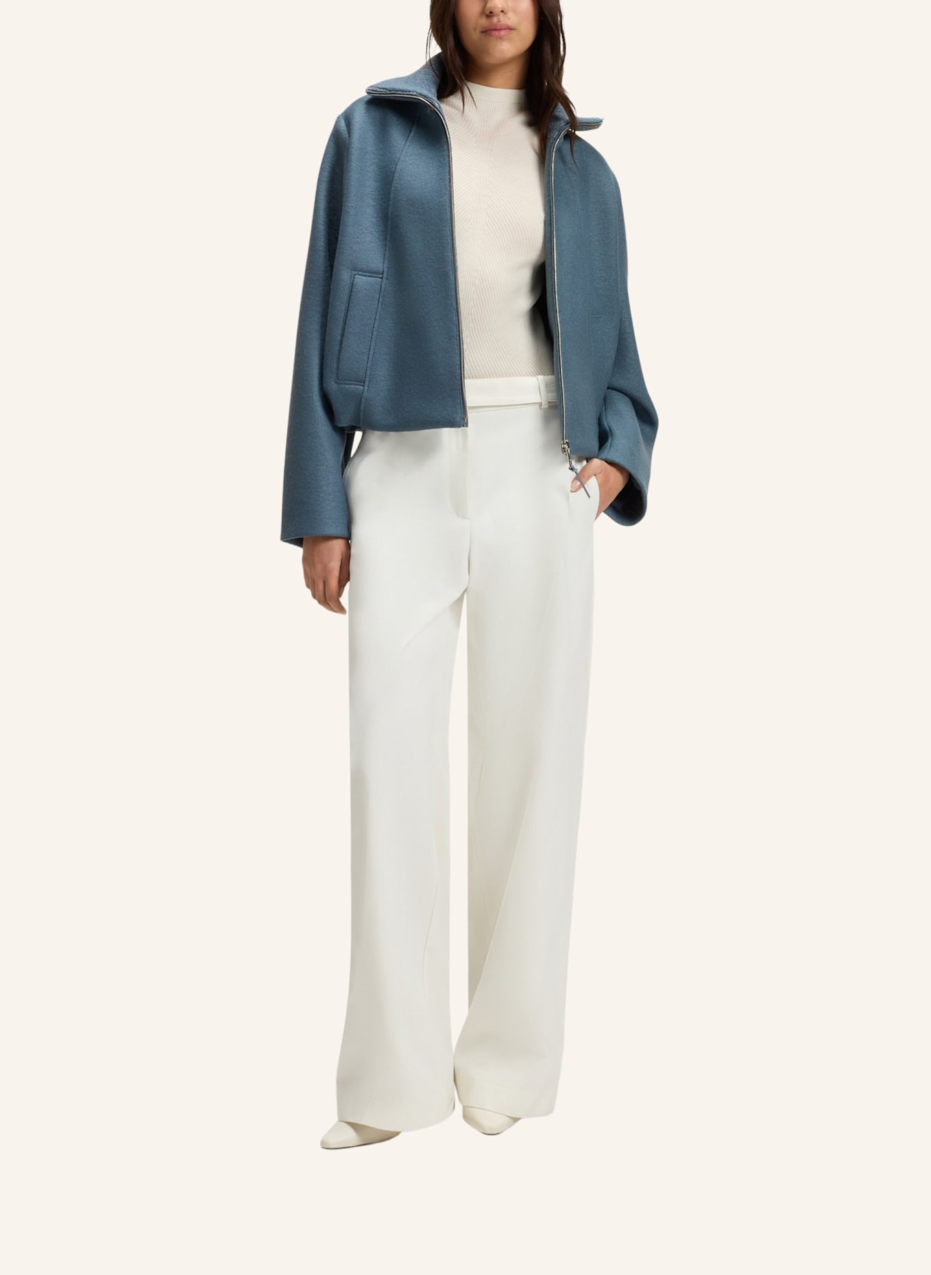 BOSS Klassischer Mantel CUNDALINI Regular Fit: BLAU