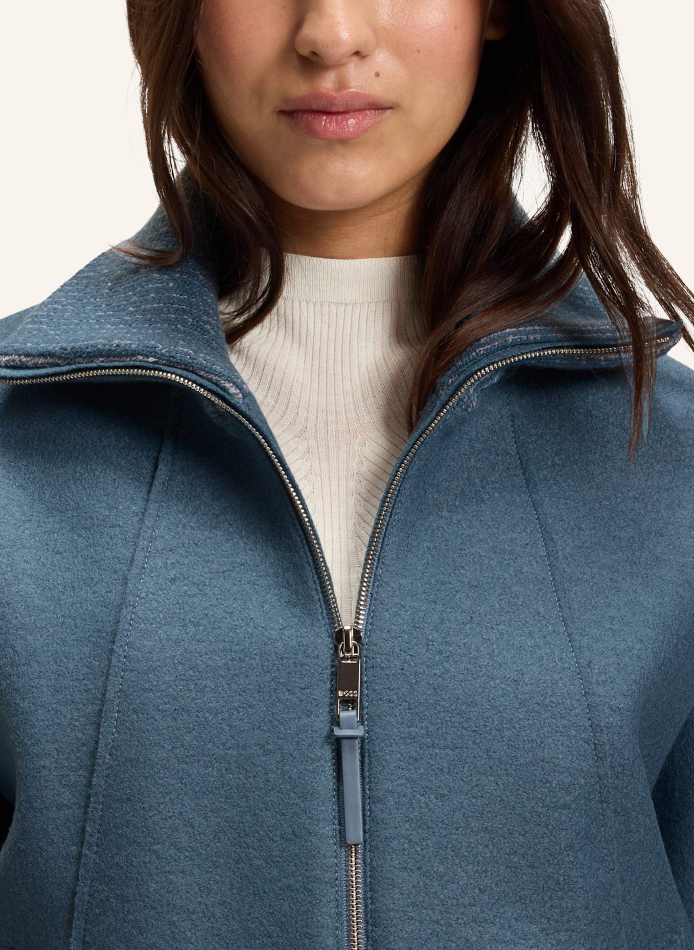BOSS Klassischer Mantel CUNDALINI Regular Fit: BLAU