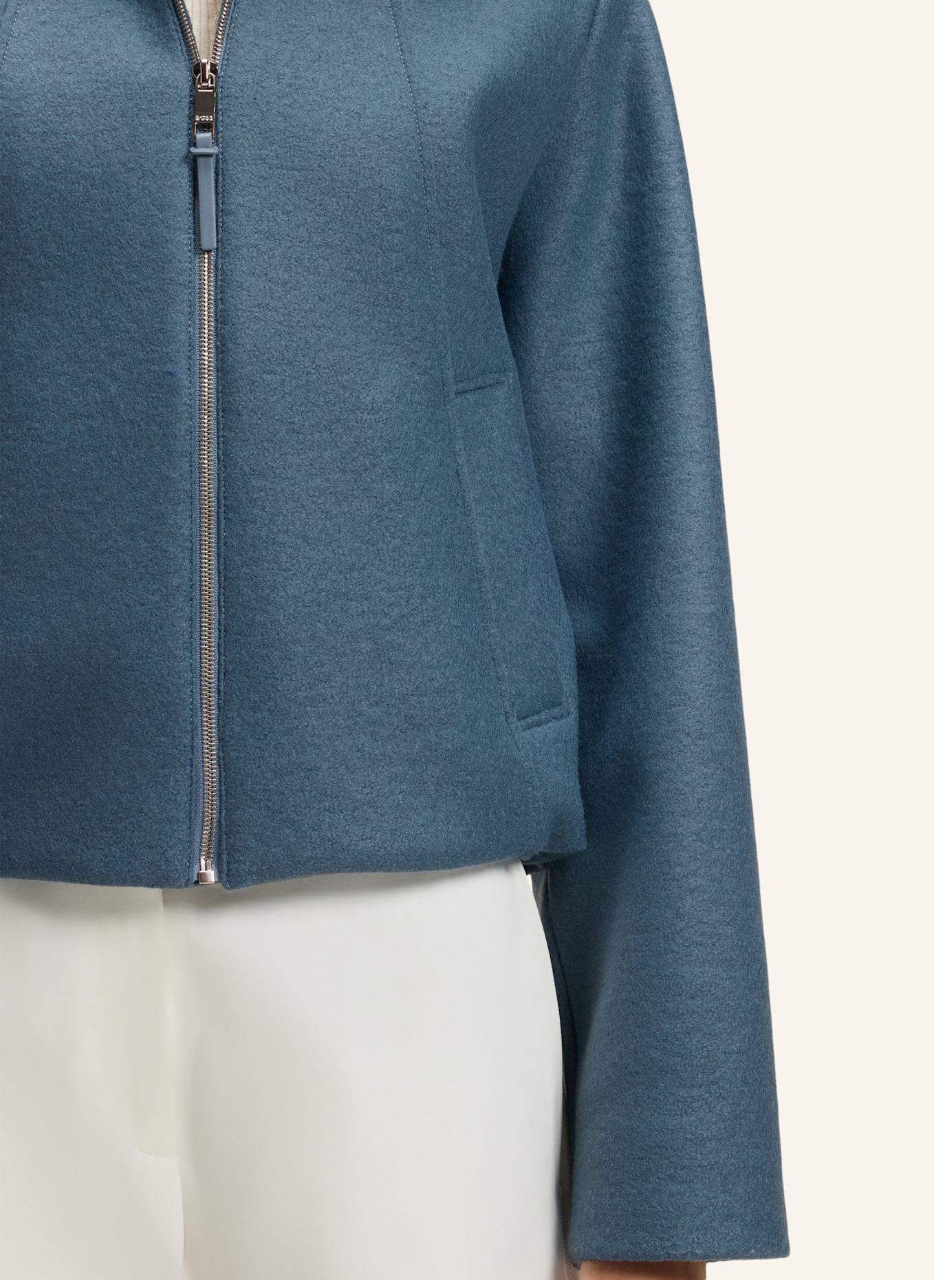 BOSS Klassischer Mantel CUNDALINI Regular Fit: BLAU