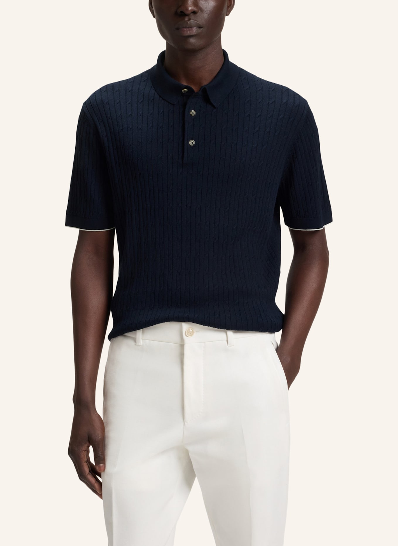 BOSS Pullover L-INCANTO Regular Fit: DUNKELBLAU