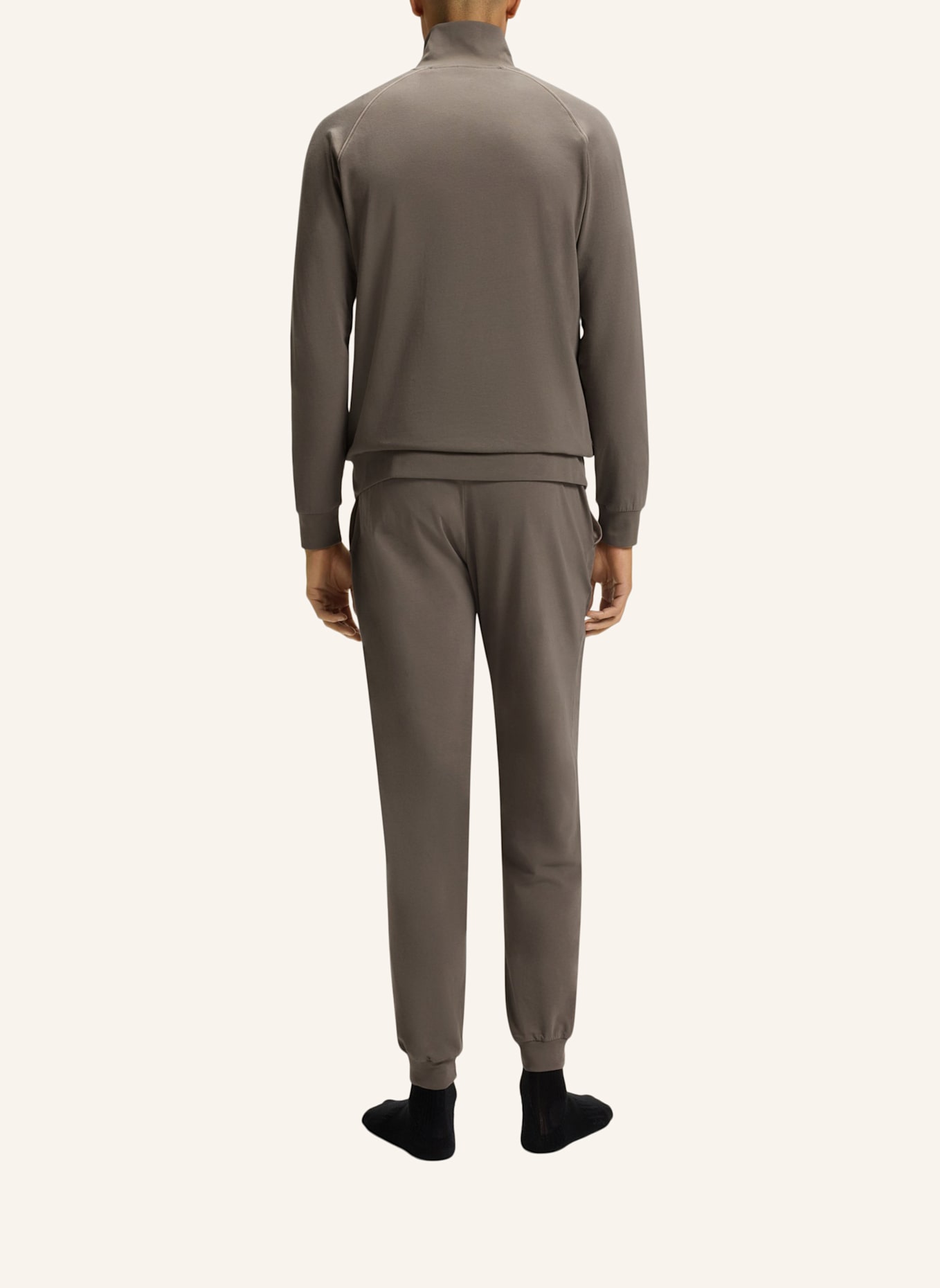 BOSS Loungewear Jacke MIX&MATCH JACKET Z Regular Fit: BRAUN