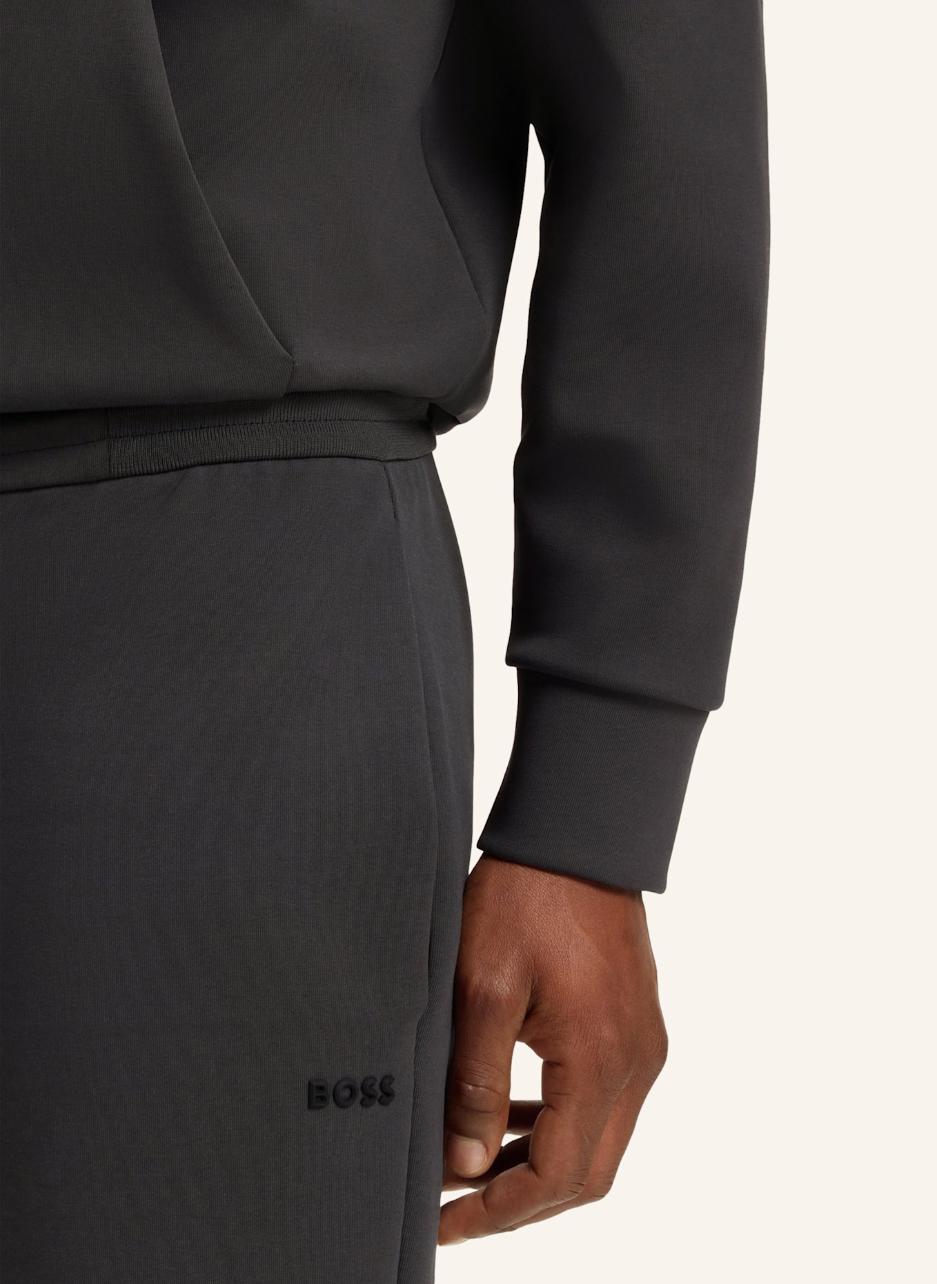 BOSS Casual Hose SHORTS ZONE Regular Fit: DUNKELGRAU