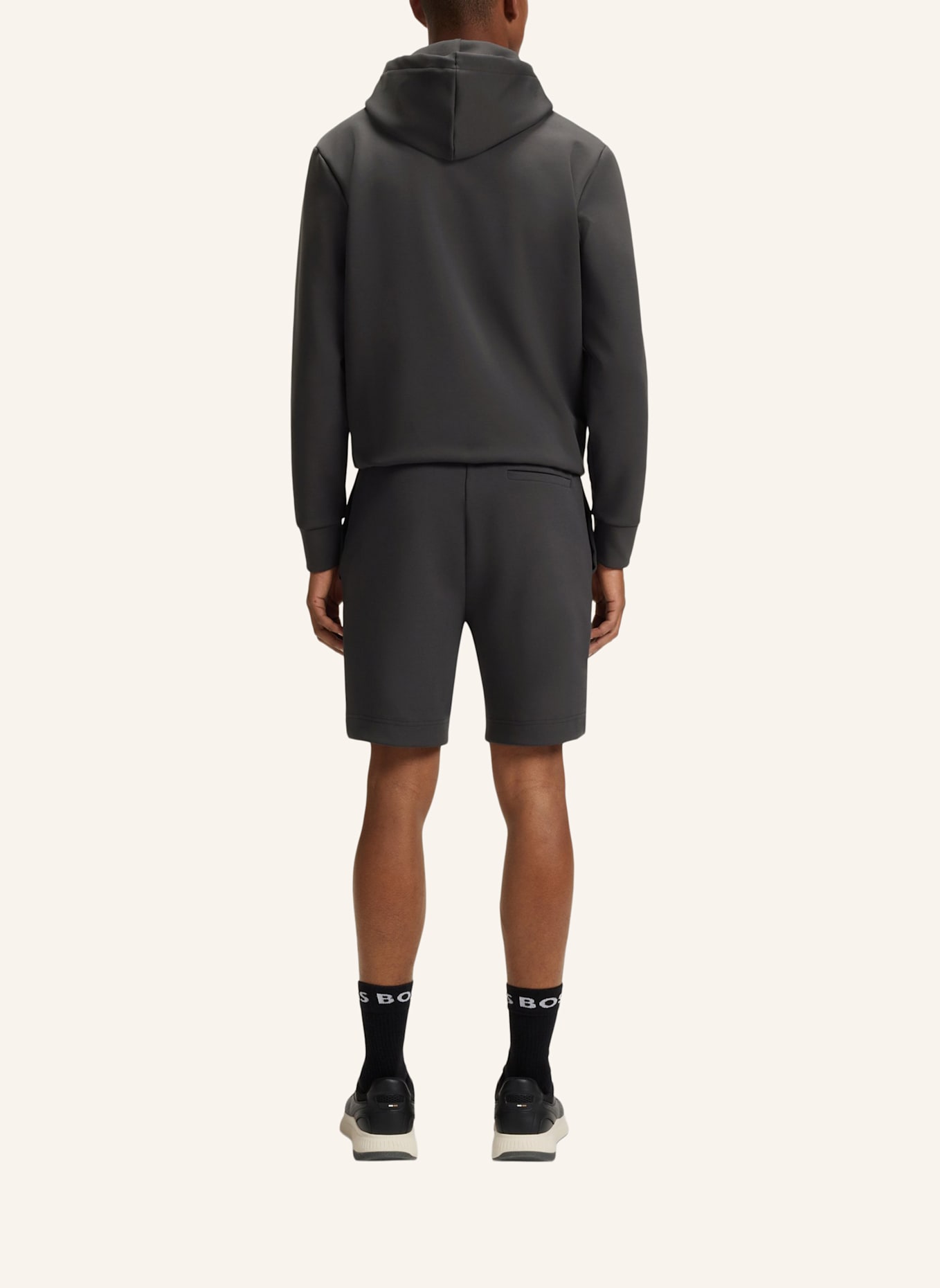 BOSS Casual Hose SHORTS ZONE Regular Fit: DUNKELGRAU