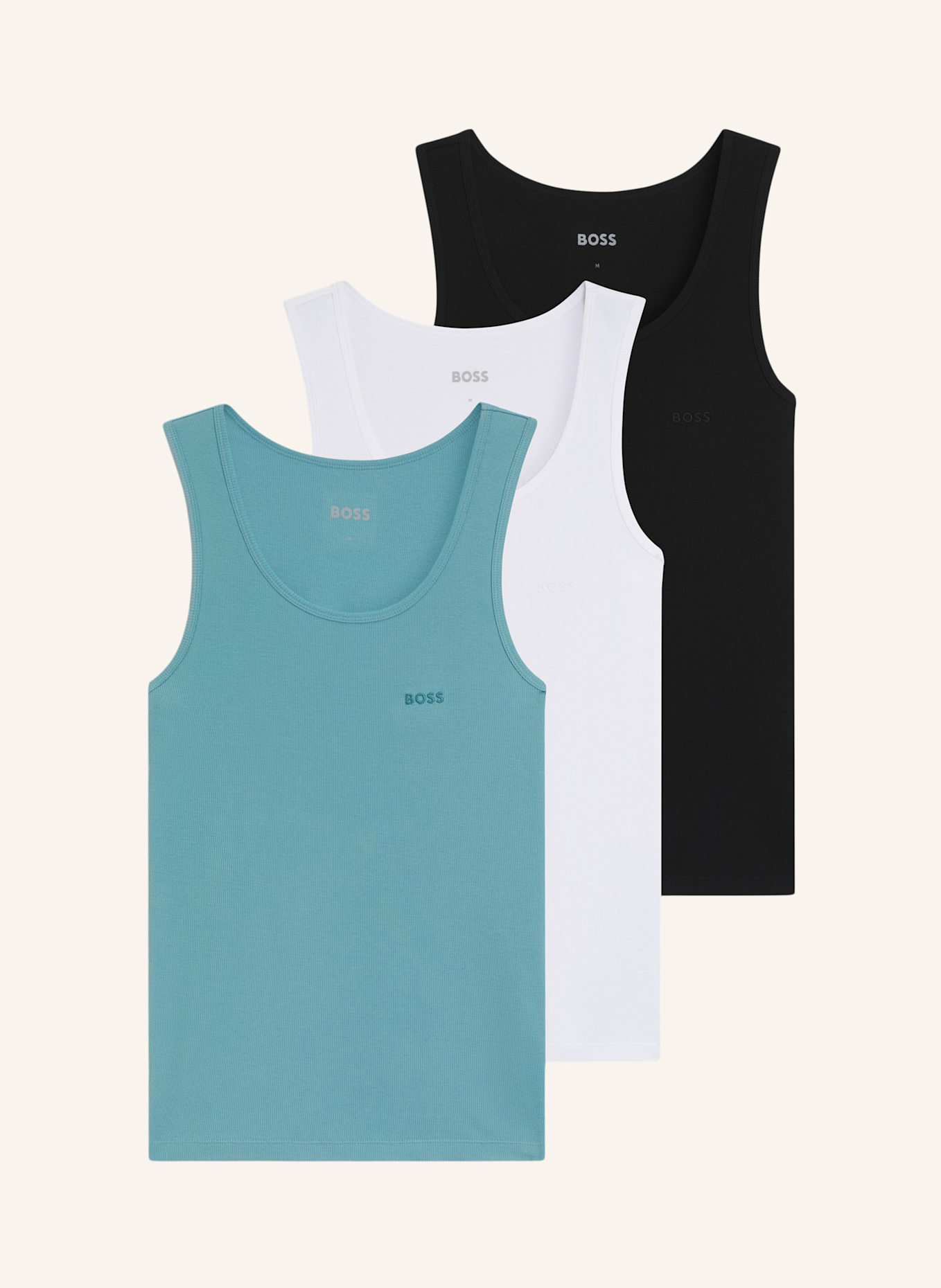 BOSS 3er-Pack Unterhemden ONE: BRAUN