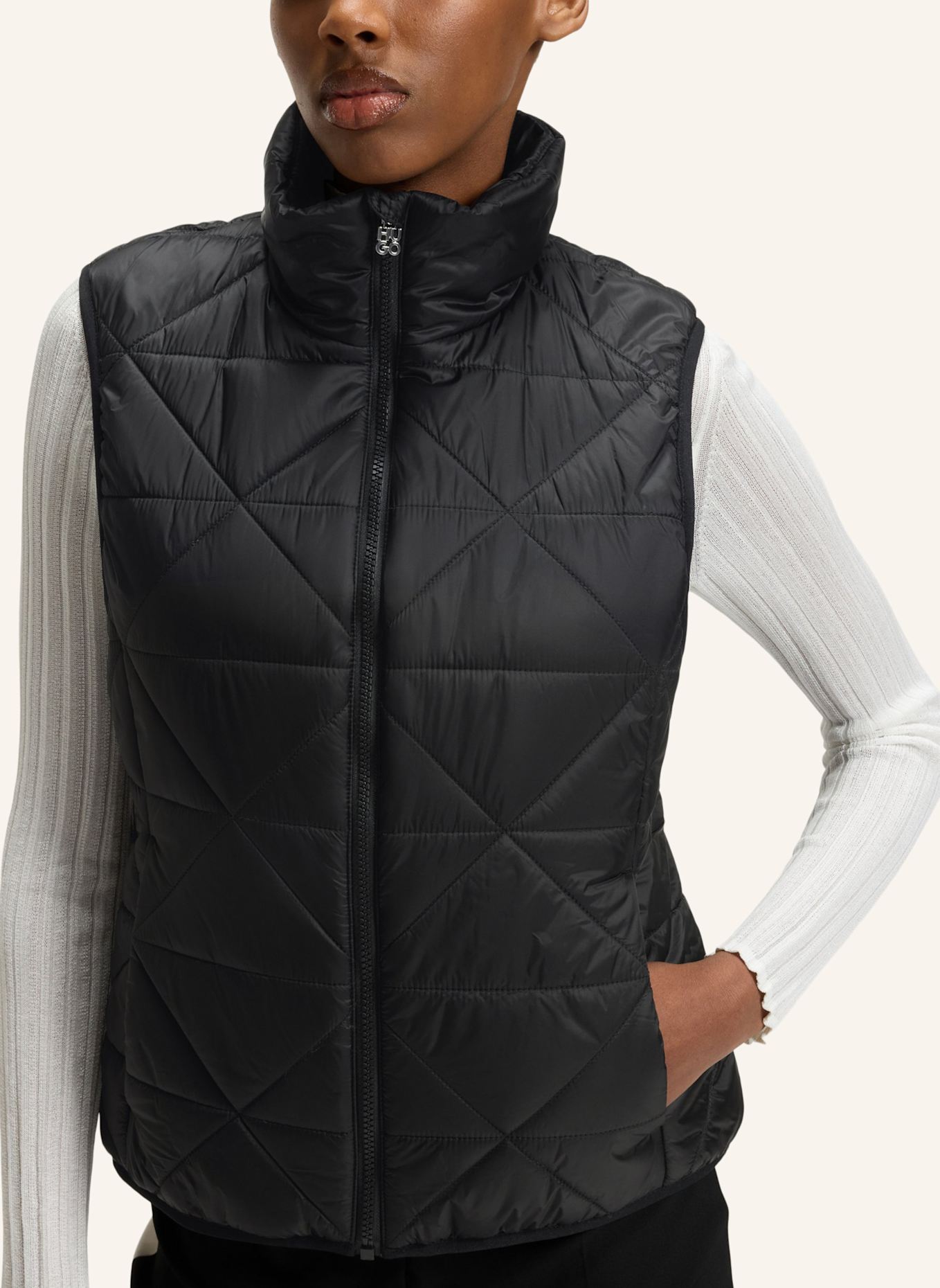 HUGO Casual Jacke FANDINIA-1 Regular Fit: SCHWARZ